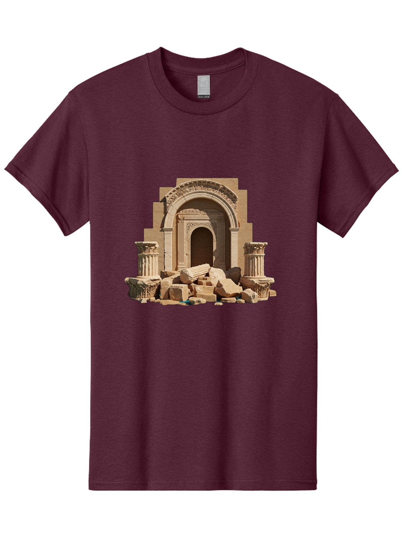 Ancient-Archway-Ruins Men'S Graphic Tee, 100% Cotton, Comfortable Casual Summer Wear, Machine Washable, Vintage Camera, Old Camera, Antique Camera, Black Camera, Classic Photography, Photography Equipment, Nostalgic Device, Film Camera, Bag133 6