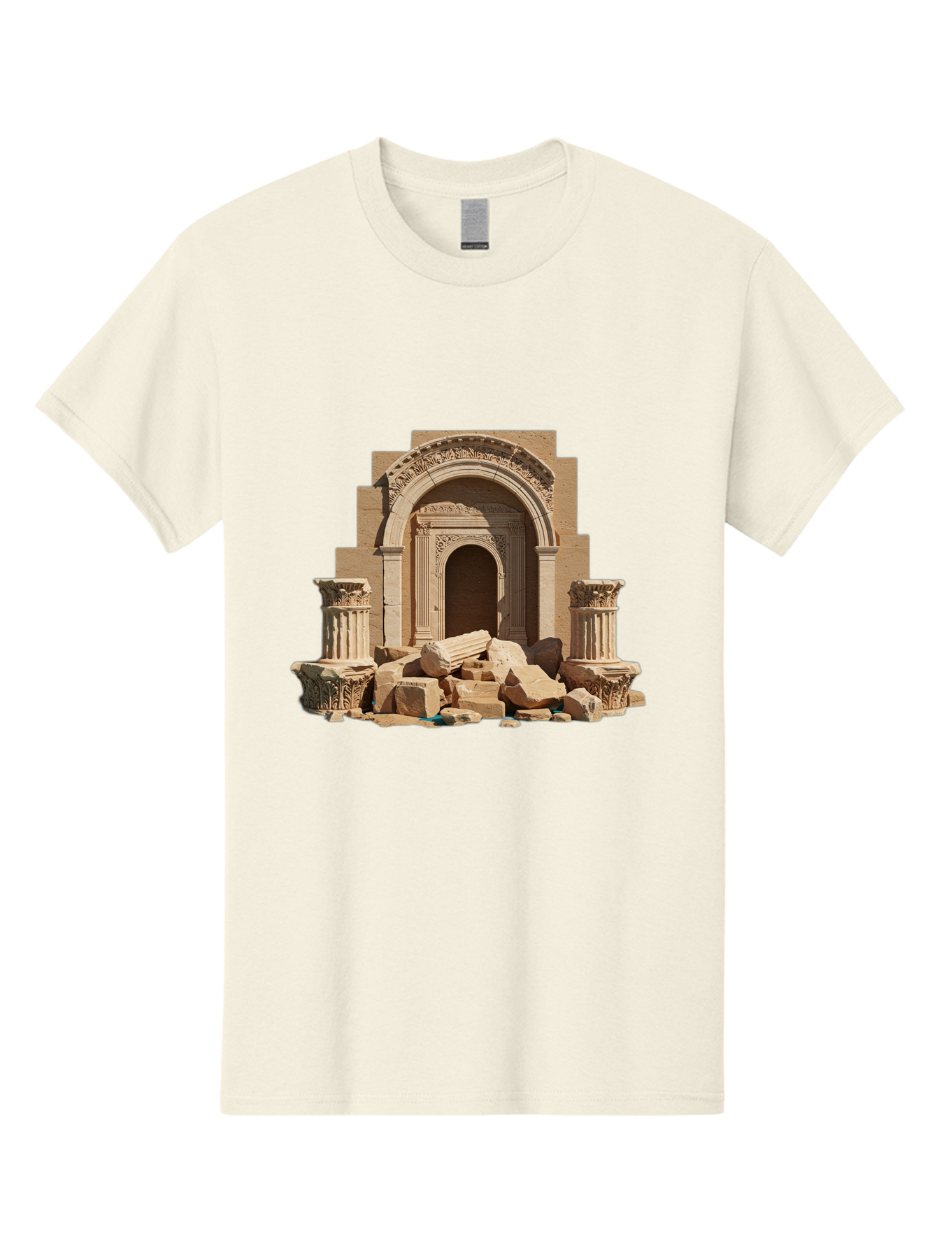 Ancient-Archway-Ruins Men'S Graphic Tee, 100% Cotton, Comfortable Casual Summer Wear, Machine Washable, Vintage Camera, Old Camera, Antique Camera, Black Camera, Classic Photography, Photography Equipment, Nostalgic Device, Film Camera, Bag133 8