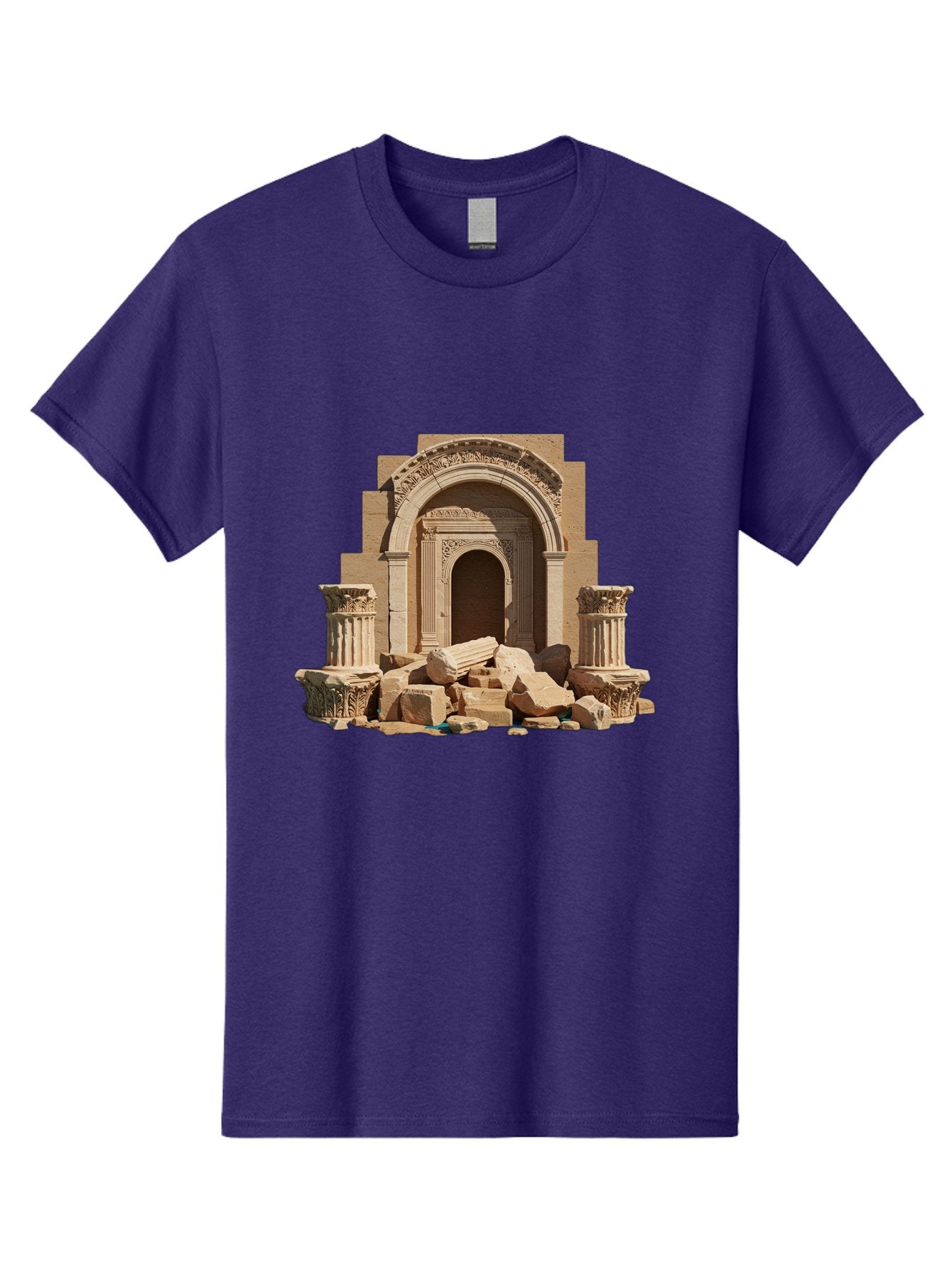 Ancient-Archway-Ruins Men'S Graphic Tee, 100% Cotton, Comfortable Casual Summer Wear, Machine Washable, Vintage Camera, Old Camera, Antique Camera, Black Camera, Classic Photography, Photography Equipment, Nostalgic Device, Film Camera, Bag133