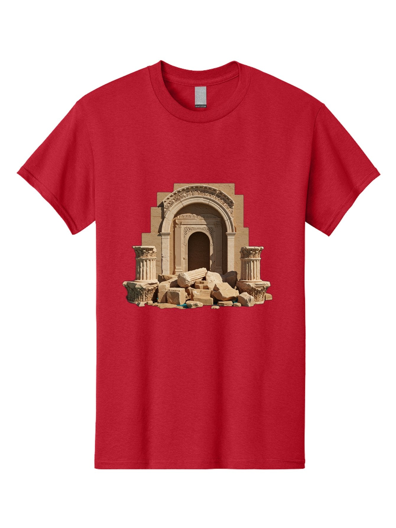 Ancient-Archway-Ruins Men'S Graphic Tee, 100% Cotton, Comfortable Casual Summer Wear, Machine Washable, Vintage Camera, Old Camera, Antique Camera, Black Camera, Classic Photography, Photography Equipment, Nostalgic Device, Film Camera, Bag133 7