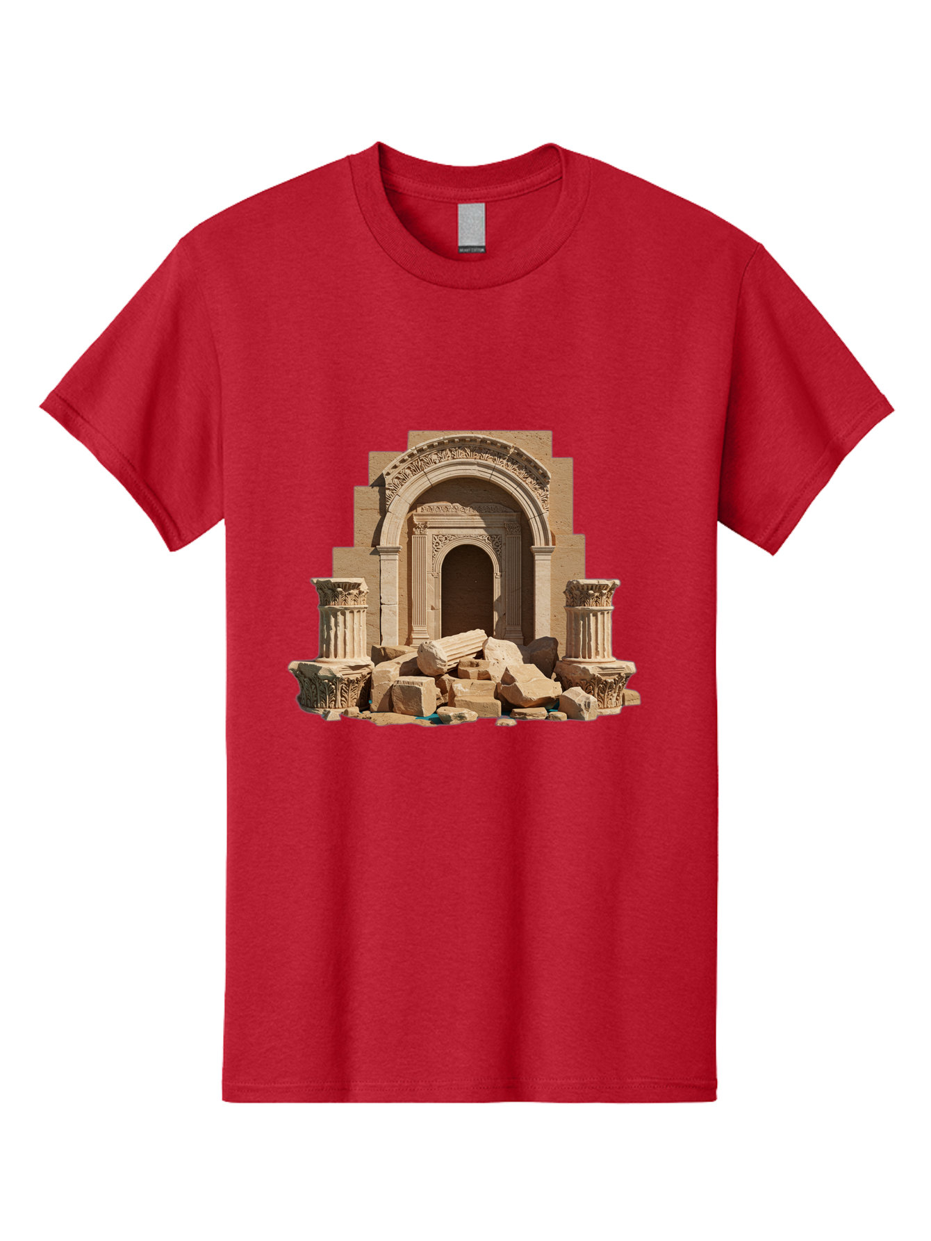 Ancient-Archway-Ruins Men'S Graphic Tee, 100% Cotton, Comfortable Casual Summer Wear, Machine Washable, Vintage Camera, Old Camera, Antique Camera, Black Camera, Classic Photography, Photography Equipment, Nostalgic Device, Film Camera, Bag133 13