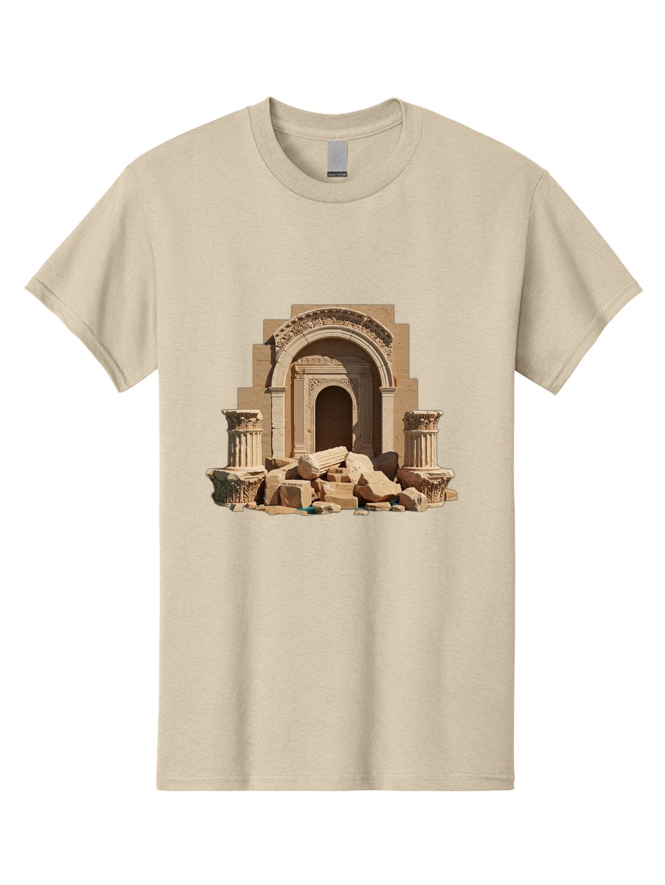 Ancient-Archway-Ruins Men'S Graphic Tee, 100% Cotton, Comfortable Casual Summer Wear, Machine Washable, Vintage Camera, Old Camera, Antique Camera, Black Camera, Classic Photography, Photography Equipment, Nostalgic Device, Film Camera, Bag133 13