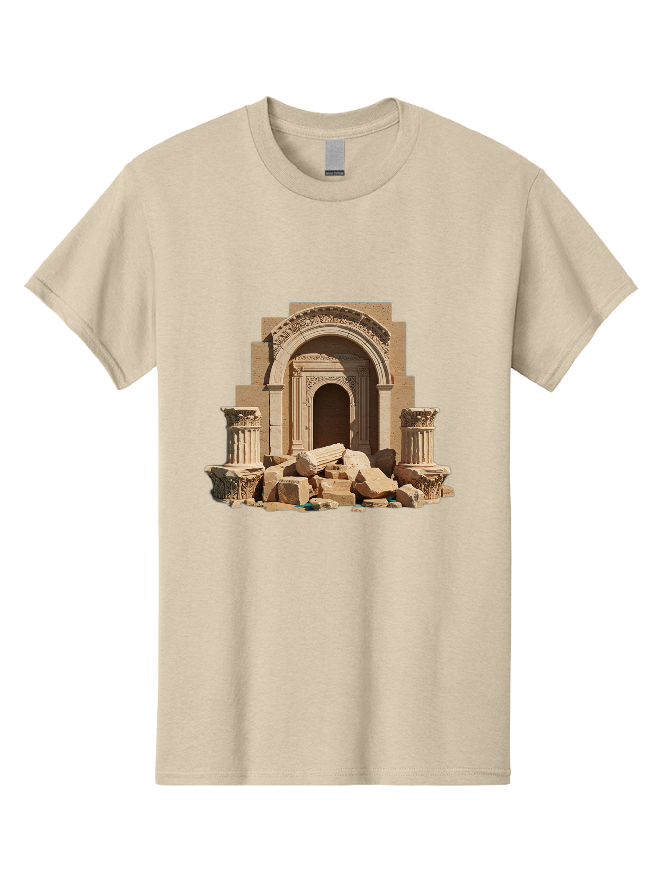 Ancient-Archway-Ruins Men'S Graphic Tee, 100% Cotton, Comfortable Casual Summer Wear, Machine Washable, Vintage Camera, Old Camera, Antique Camera, Black Camera, Classic Photography, Photography Equipment, Nostalgic Device, Film Camera, Bag133 15