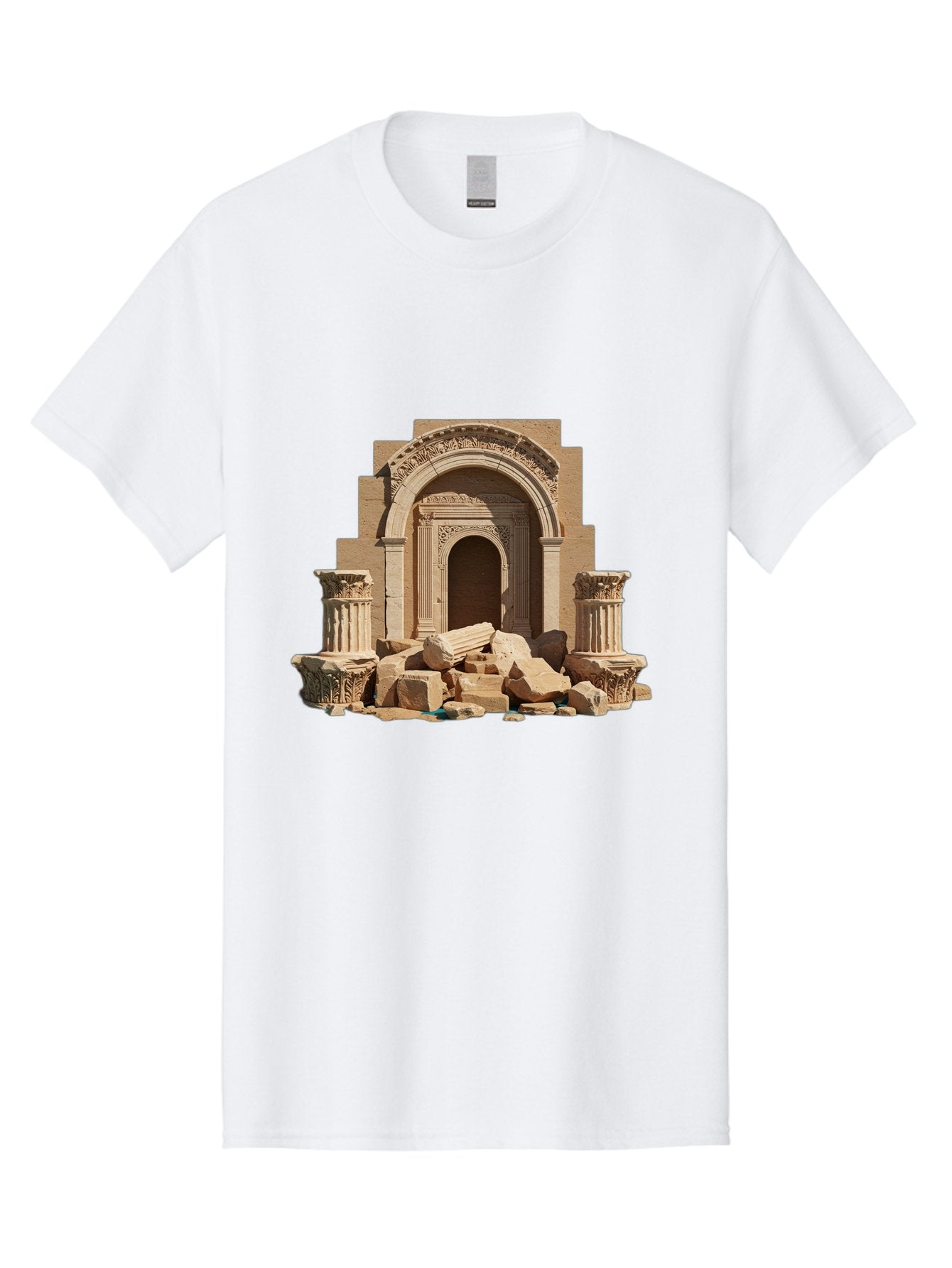 Ancient-Archway-Ruins Men'S Graphic Tee, 100% Cotton, Comfortable Casual Summer Wear, Machine Washable, Vintage Camera, Old Camera, Antique Camera, Black Camera, Classic Photography, Photography Equipment, Nostalgic Device, Film Camera, Bag133 3