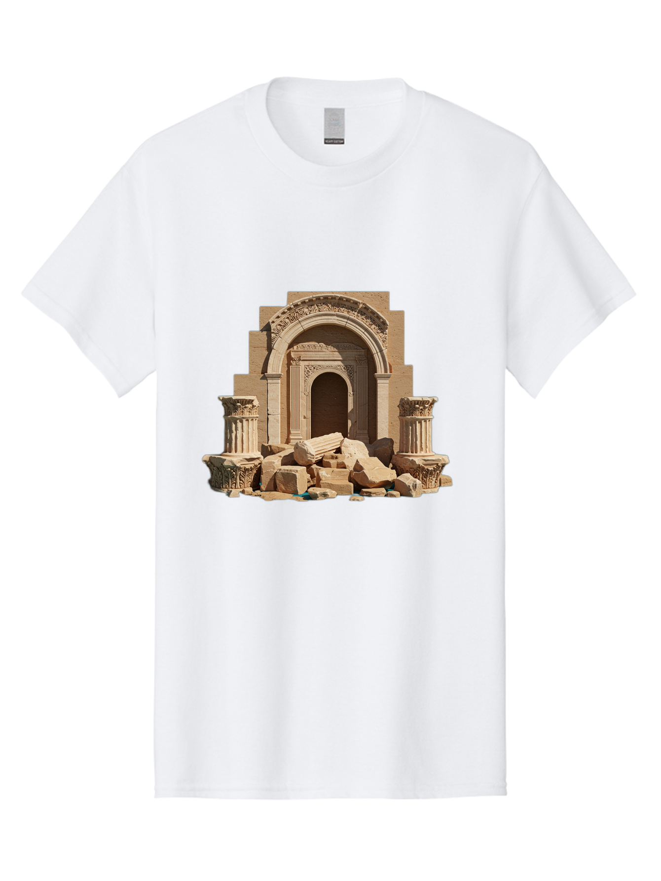 Ancient-Archway-Ruins Men'S Graphic Tee, 100% Cotton, Comfortable Casual Summer Wear, Machine Washable, Vintage Camera, Old Camera, Antique Camera, Black Camera, Classic Photography, Photography Equipment, Nostalgic Device, Film Camera, Bag133 9