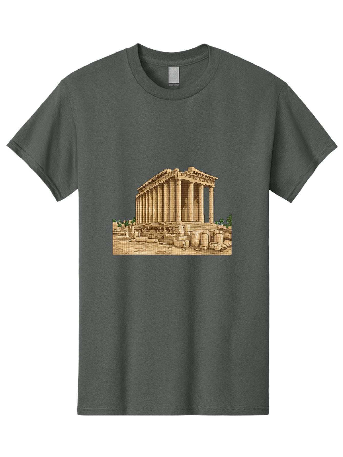 Ancient-Greek-Temple Men'S Graphic Tee, 100% Cotton, Comfortable Casual Summer Wear, Machine Washable, Vintage Camera, Old Camera, Antique Camera, Black Camera, Classic Photography, Photography Equipment, Nostalgic Device, Film Camera, Bag134 14