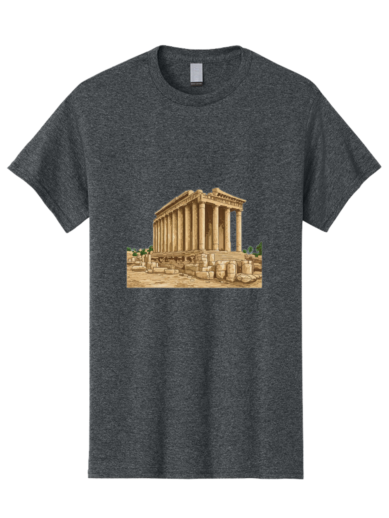 Ancient-Greek-Temple Men'S Graphic Tee, 100% Cotton, Comfortable Casual Summer Wear, Machine Washable, Vintage Camera, Old Camera, Antique Camera, Black Camera, Classic Photography, Photography Equipment, Nostalgic Device, Film Camera, Bag134 9