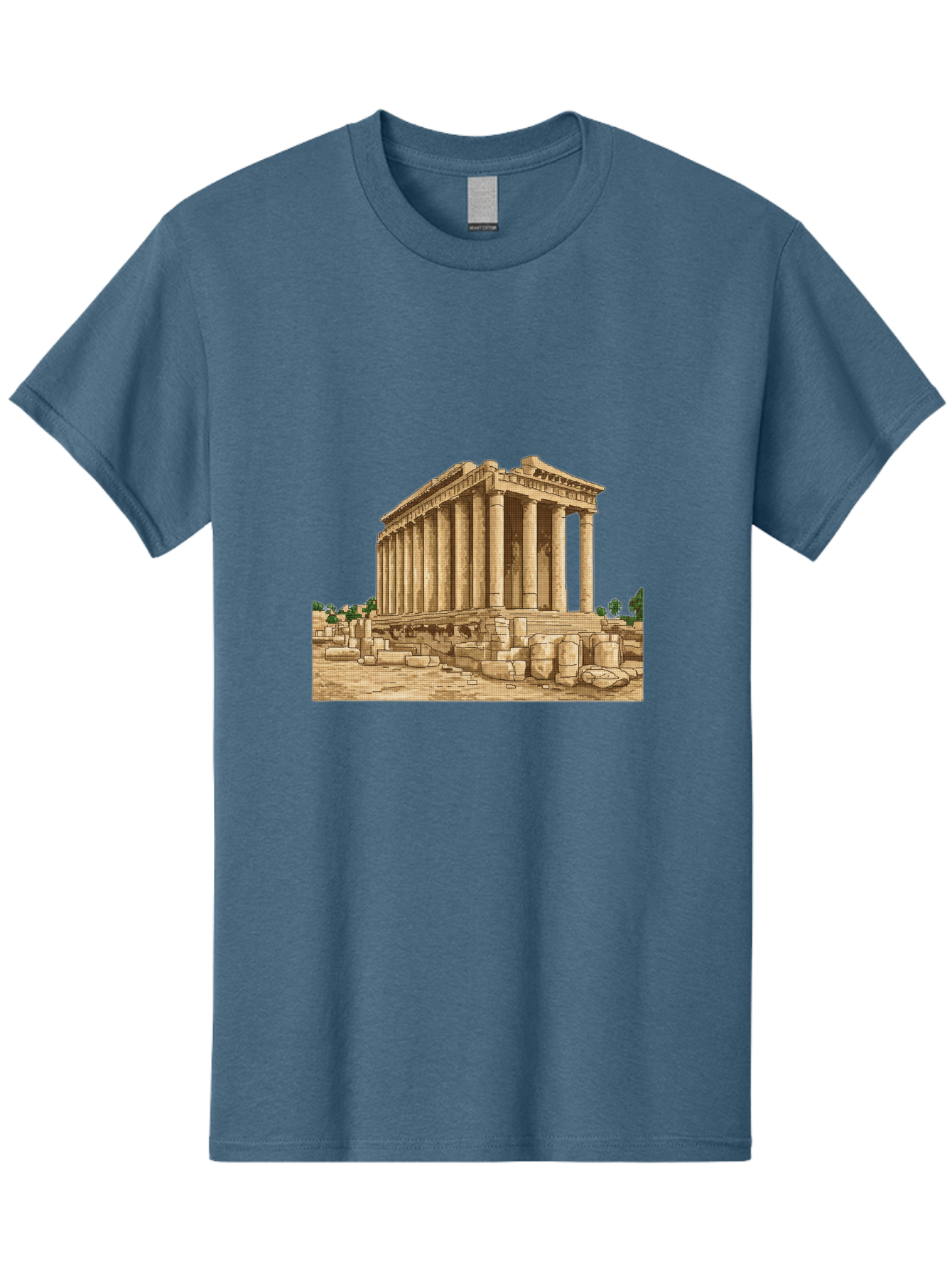 Ancient-Greek-Temple Men'S Graphic Tee, 100% Cotton, Comfortable Casual Summer Wear, Machine Washable, Vintage Camera, Old Camera, Antique Camera, Black Camera, Classic Photography, Photography Equipment, Nostalgic Device, Film Camera, Bag134 11