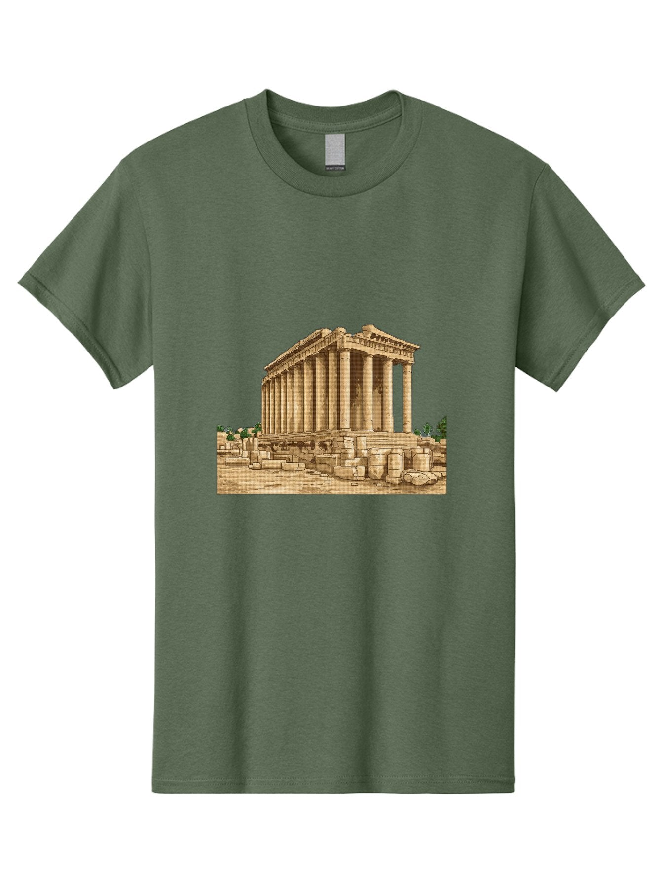 Ancient-Greek-Temple Men'S Graphic Tee, 100% Cotton, Comfortable Casual Summer Wear, Machine Washable, Vintage Camera, Old Camera, Antique Camera, Black Camera, Classic Photography, Photography Equipment, Nostalgic Device, Film Camera, Bag134 8
