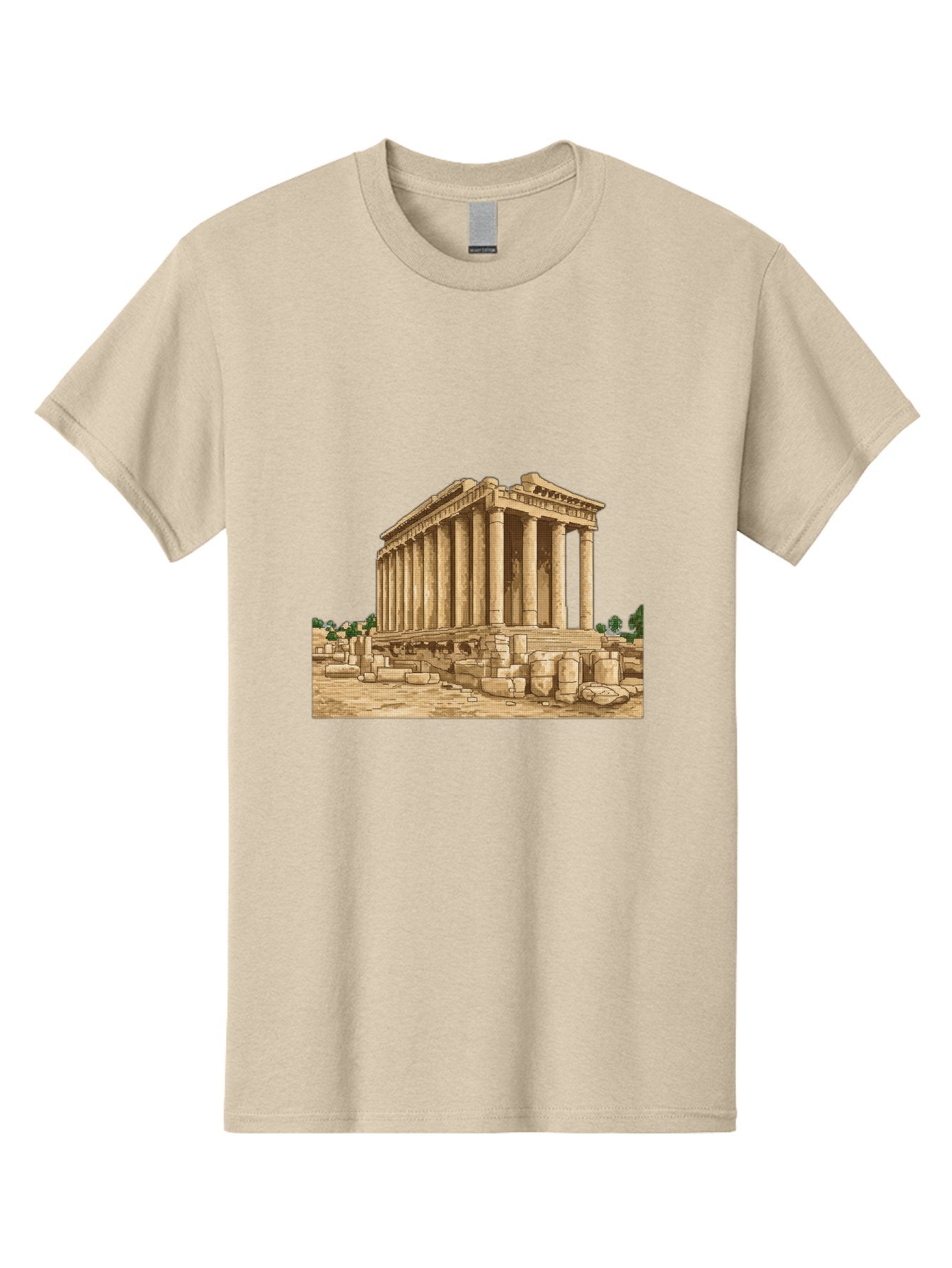 Ancient-Greek-Temple Men'S Graphic Tee, 100% Cotton, Comfortable Casual Summer Wear, Machine Washable, Vintage Camera, Old Camera, Antique Camera, Black Camera, Classic Photography, Photography Equipment, Nostalgic Device, Film Camera, Bag134 11