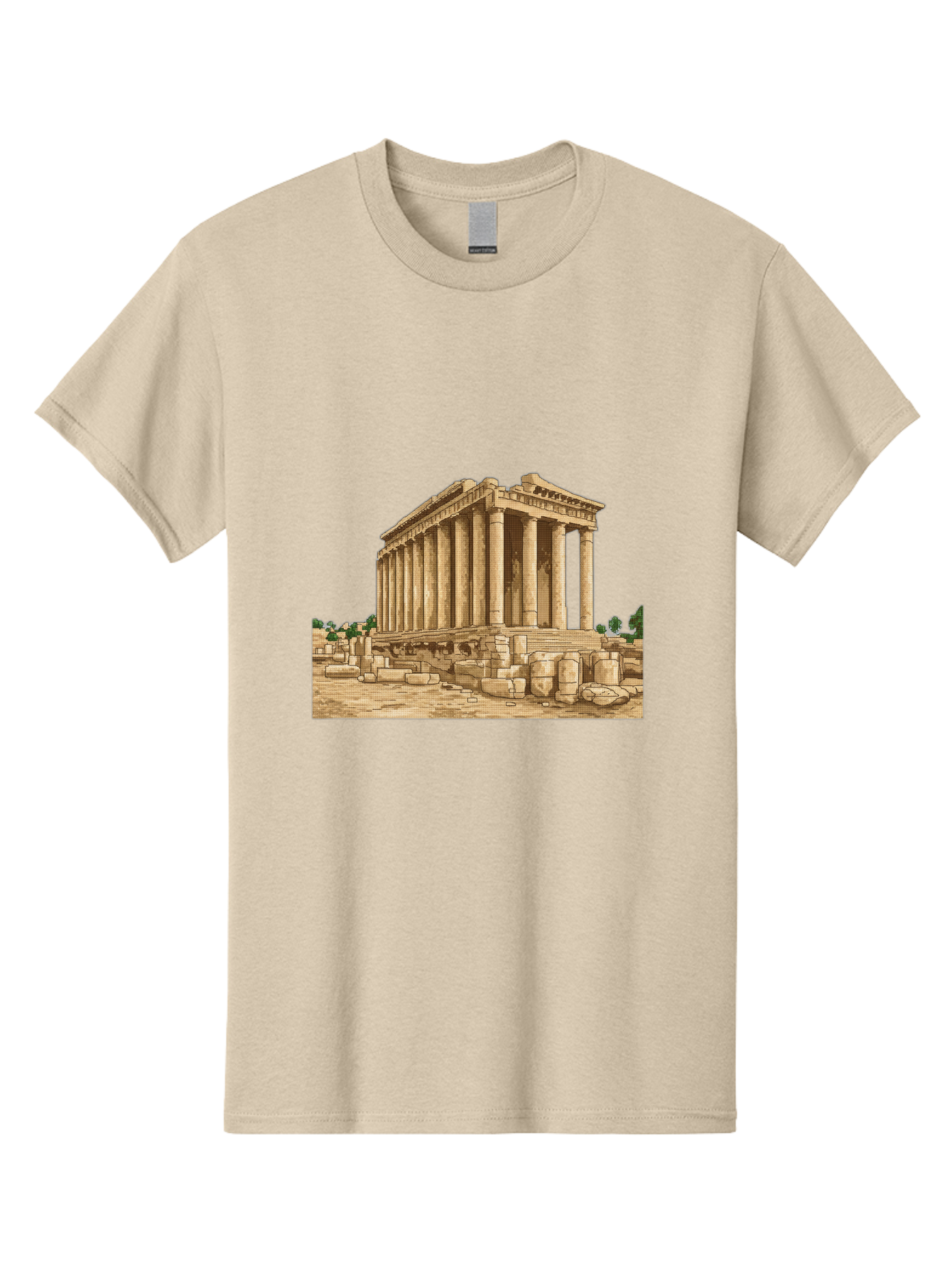 Ancient-Greek-Temple Men'S Graphic Tee, 100% Cotton, Comfortable Casual Summer Wear, Machine Washable, Vintage Camera, Old Camera, Antique Camera, Black Camera, Classic Photography, Photography Equipment, Nostalgic Device, Film Camera, Bag134 4