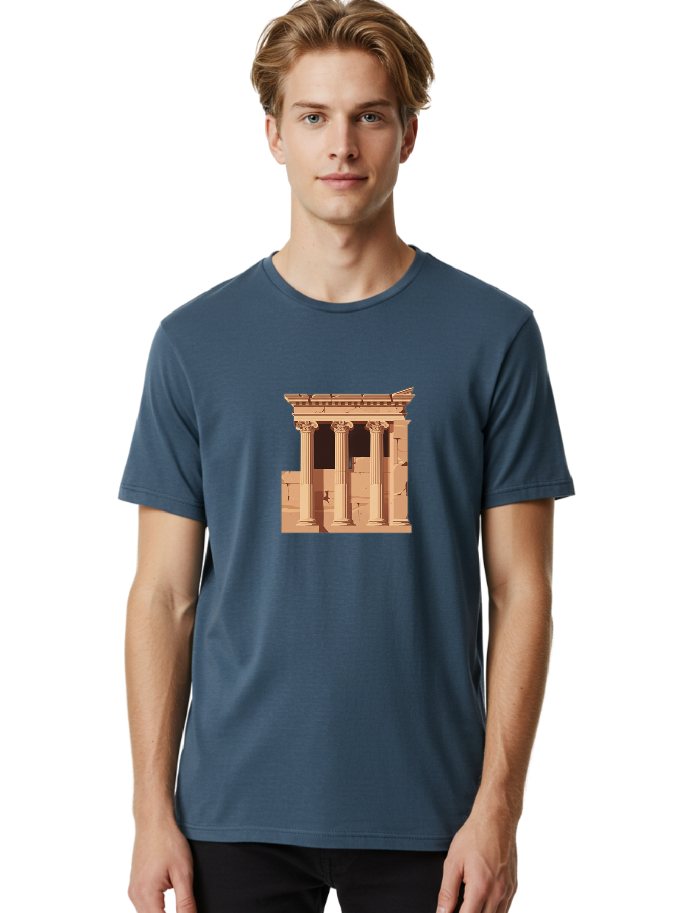 Ancient-Temple Men'S Graphic Tee, 100% Cotton, Comfortable Casual Summer Wear, Machine Washable, Vintage Camera, Old Camera, Antique Camera, Black Camera, Classic Photography, Photography Equipment, Nostalgic Device, Film Camera, Camera Art Bag135 27