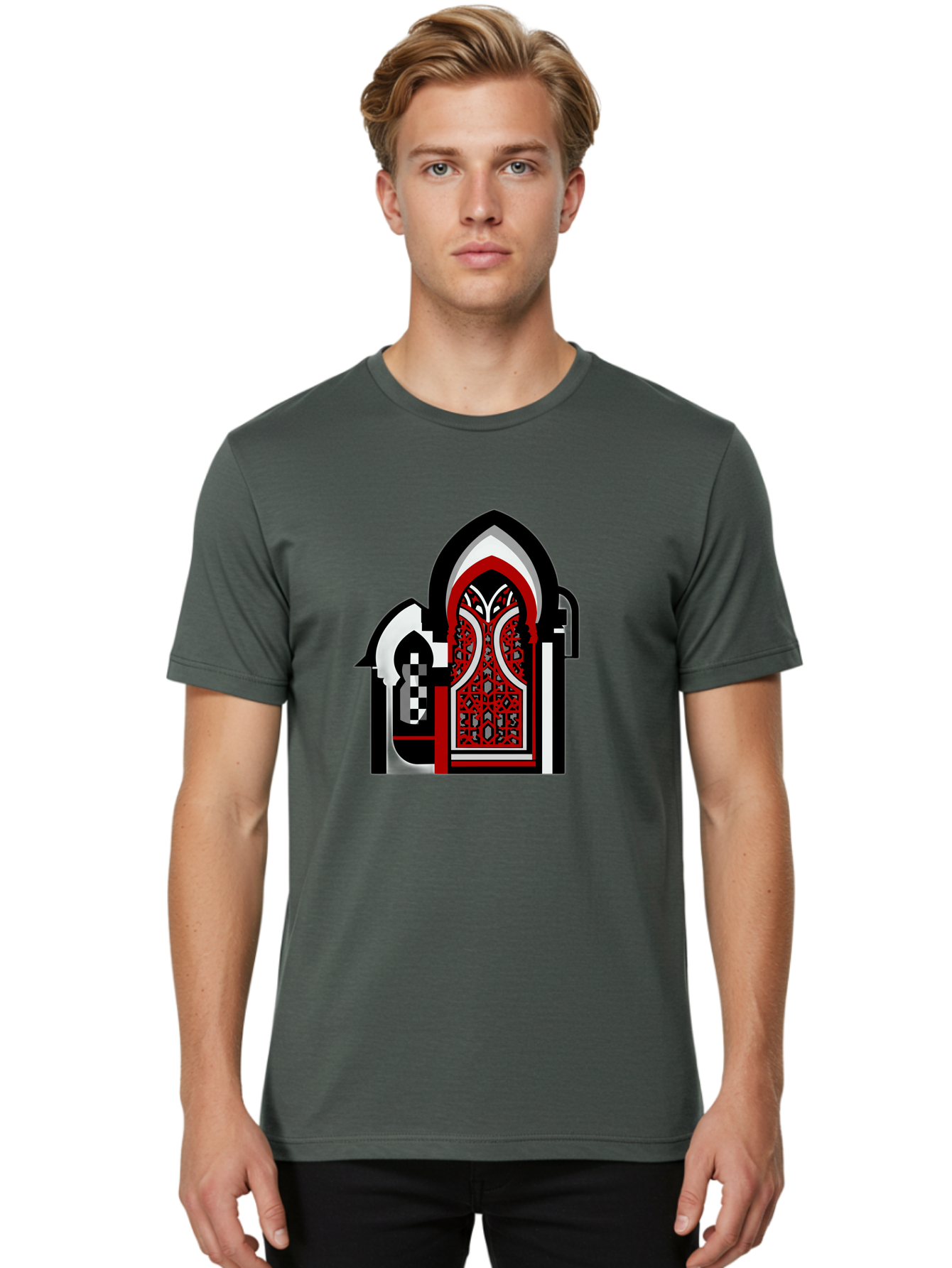 Arabic-Doorway Men'S Graphic Tee, 100% Cotton, Comfortable Casual Summer Wear, Machine Washable, Vintage Camera, Old Camera, Antique Camera, Black Camera, Classic Photography, Photography Equipment, Nostalgic Device, Film Camera, Camera Art Bag140 24