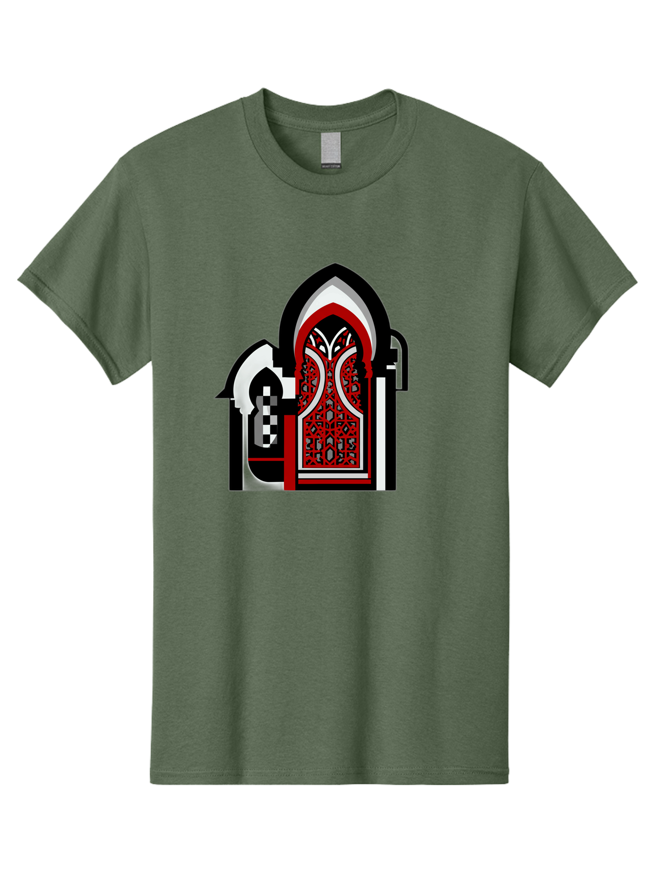Arabic-Doorway Men'S Graphic Tee, 100% Cotton, Comfortable Casual Summer Wear, Machine Washable, Vintage Camera, Old Camera, Antique Camera, Black Camera, Classic Photography, Photography Equipment, Nostalgic Device, Film Camera, Camera Art Bag140 3
