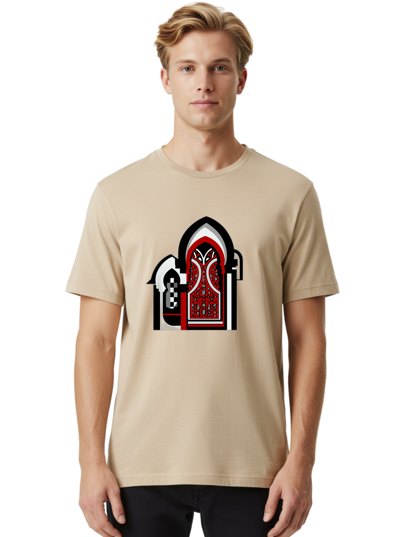 Arabic-Doorway Men'S Graphic Tee, 100% Cotton, Comfortable Casual Summer Wear, Machine Washable, Vintage Camera, Old Camera, Antique Camera, Black Camera, Classic Photography, Photography Equipment, Nostalgic Device, Film Camera, Camera Art Bag140 23