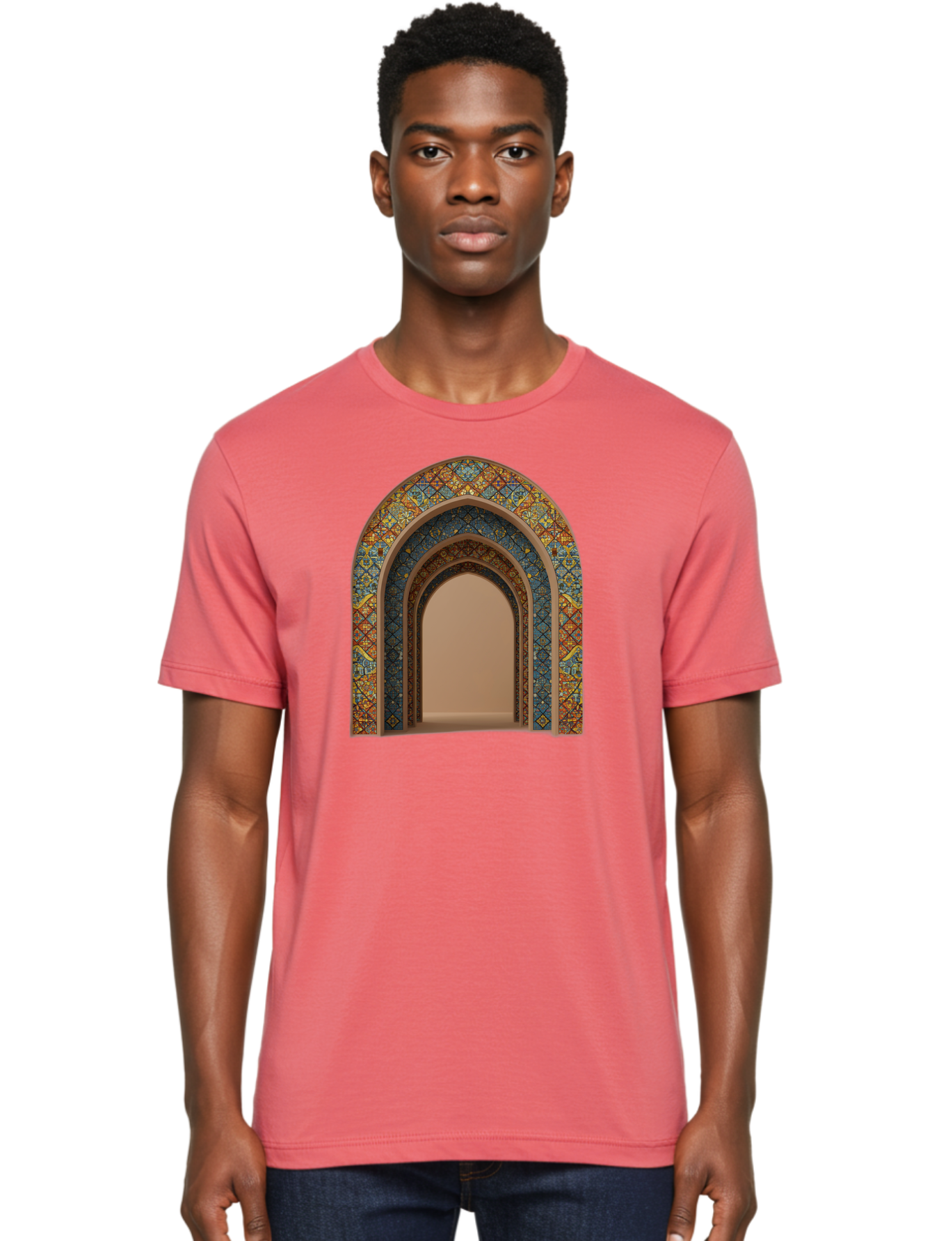 Arched-Doorway Men'S Graphic Tee, 100% Cotton, Comfortable Casual Summer Wear, Machine Washable, Vintage Camera, Old Camera, Antique Camera, Black Camera, Classic Photography, Photography Equipment, Nostalgic Device, Film Camera, Camera Art Bag141 17