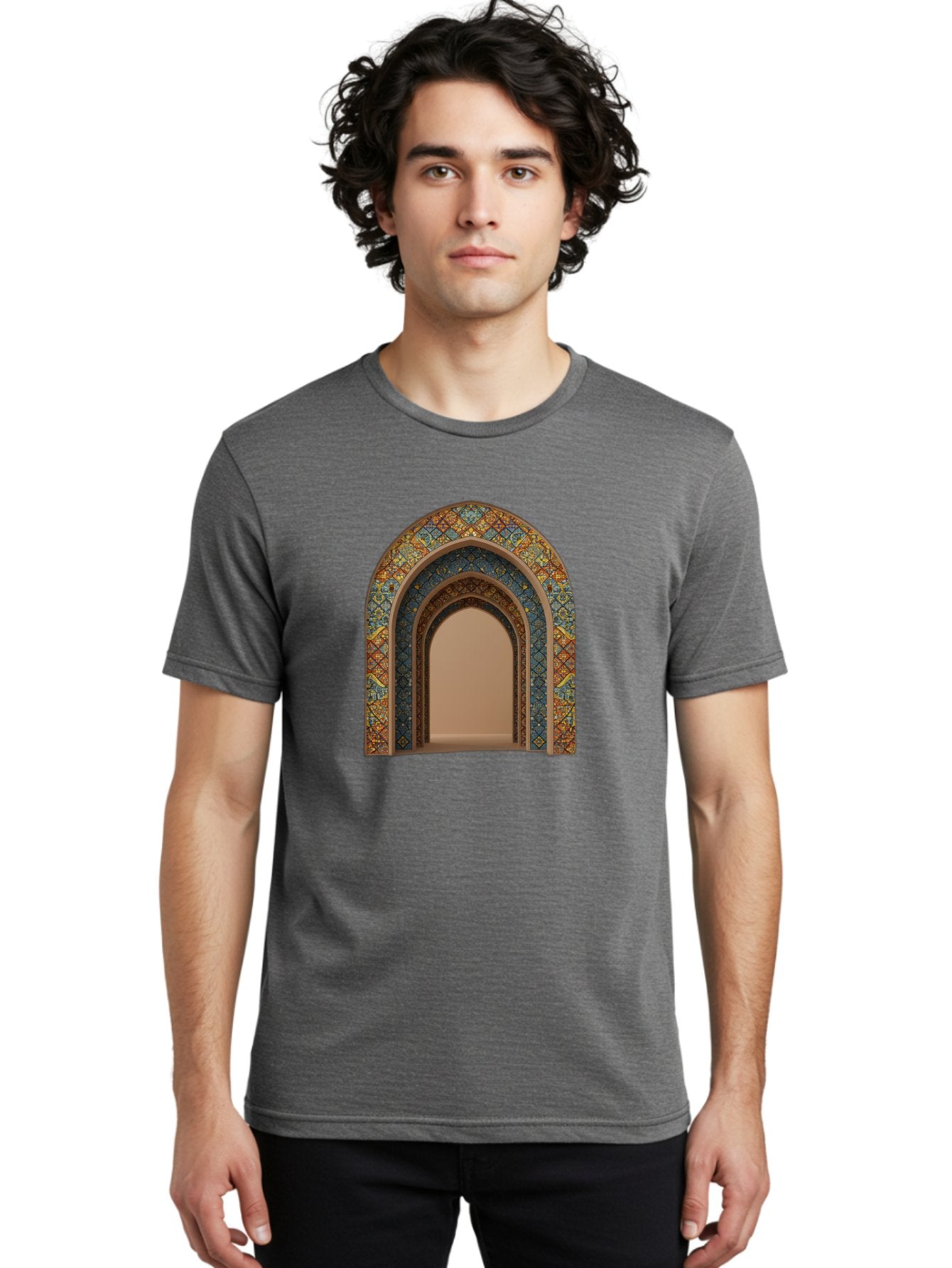 Arched-Doorway Men'S Graphic Tee, 100% Cotton, Comfortable Casual Summer Wear, Machine Washable, Vintage Camera, Old Camera, Antique Camera, Black Camera, Classic Photography, Photography Equipment, Nostalgic Device, Film Camera, Camera Art Bag141 24