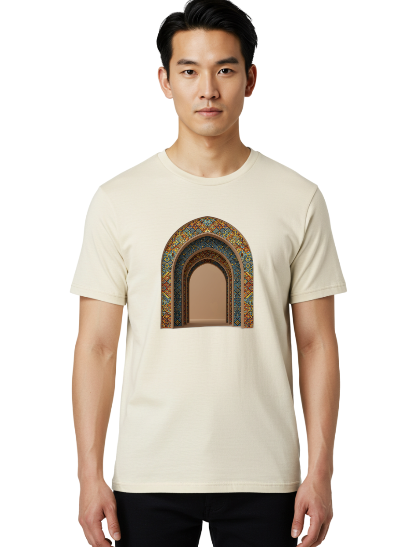 Arched-Doorway Men'S Graphic Tee, 100% Cotton, Comfortable Casual Summer Wear, Machine Washable, Vintage Camera, Old Camera, Antique Camera, Black Camera, Classic Photography, Photography Equipment, Nostalgic Device, Film Camera, Camera Art Bag141 16