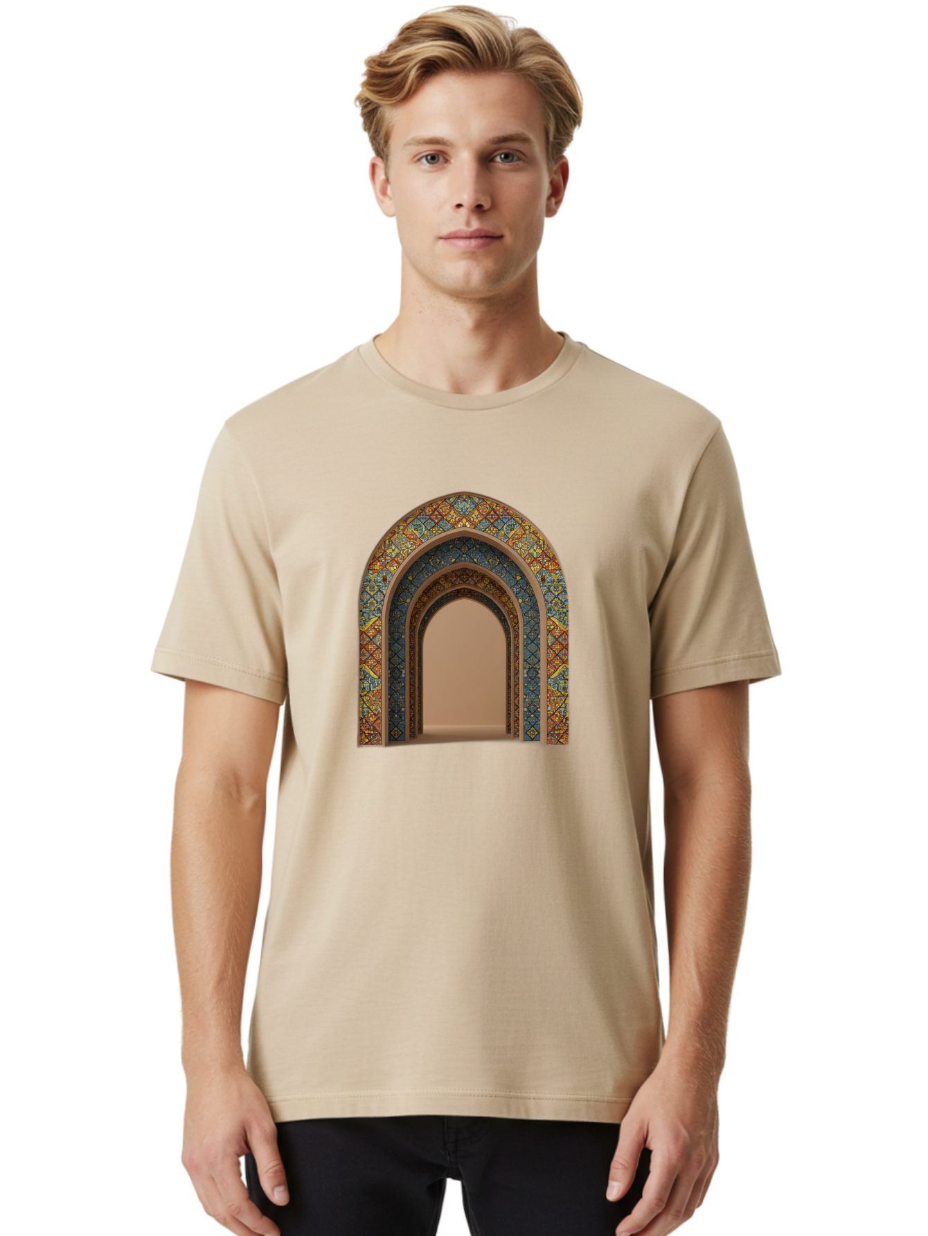 Arched-Doorway Men'S Graphic Tee, 100% Cotton, Comfortable Casual Summer Wear, Machine Washable, Vintage Camera, Old Camera, Antique Camera, Black Camera, Classic Photography, Photography Equipment, Nostalgic Device, Film Camera, Camera Art Bag141 23