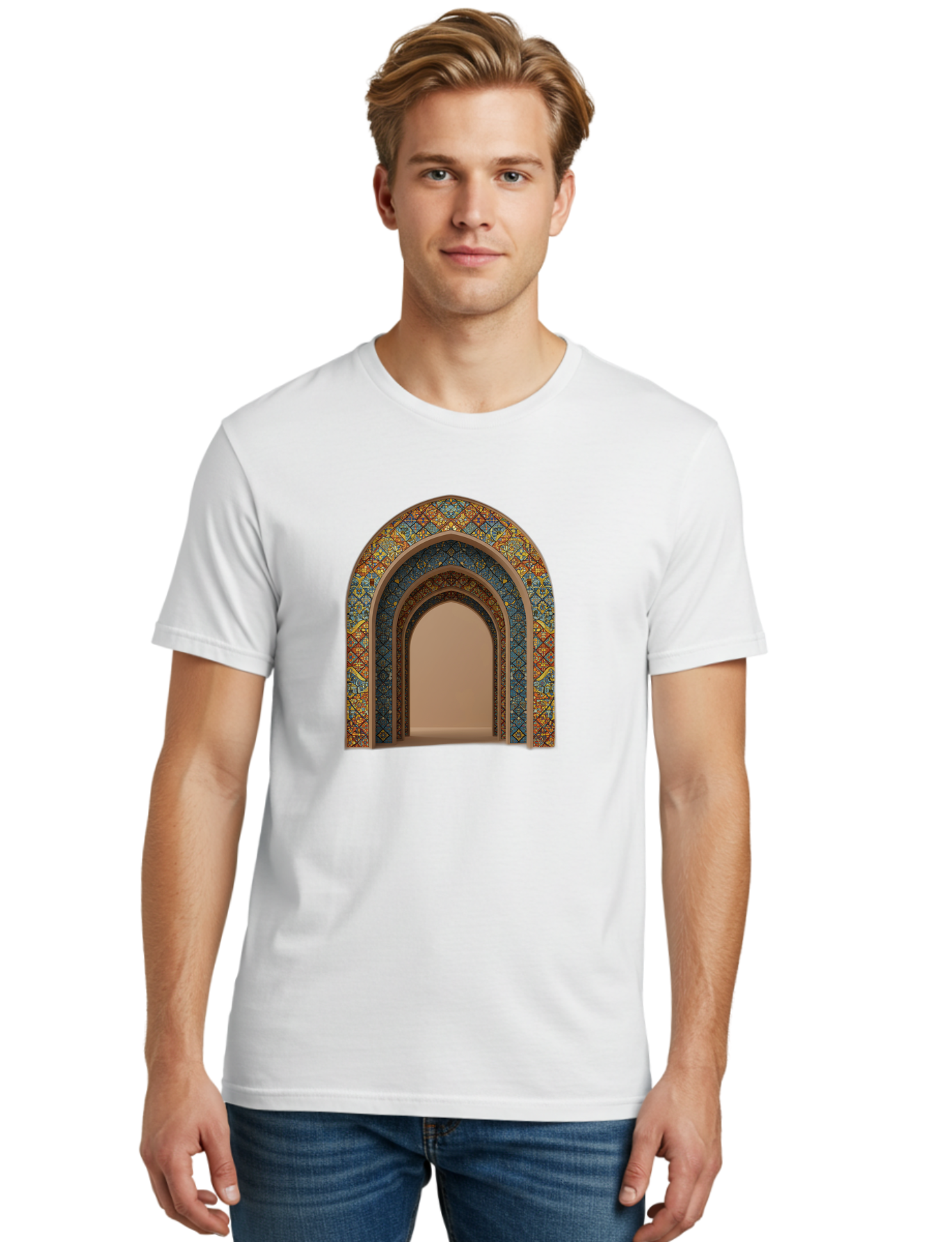 Arched-Doorway Men'S Graphic Tee, 100% Cotton, Comfortable Casual Summer Wear, Machine Washable, Vintage Camera, Old Camera, Antique Camera, Black Camera, Classic Photography, Photography Equipment, Nostalgic Device, Film Camera, Camera Art Bag141 24