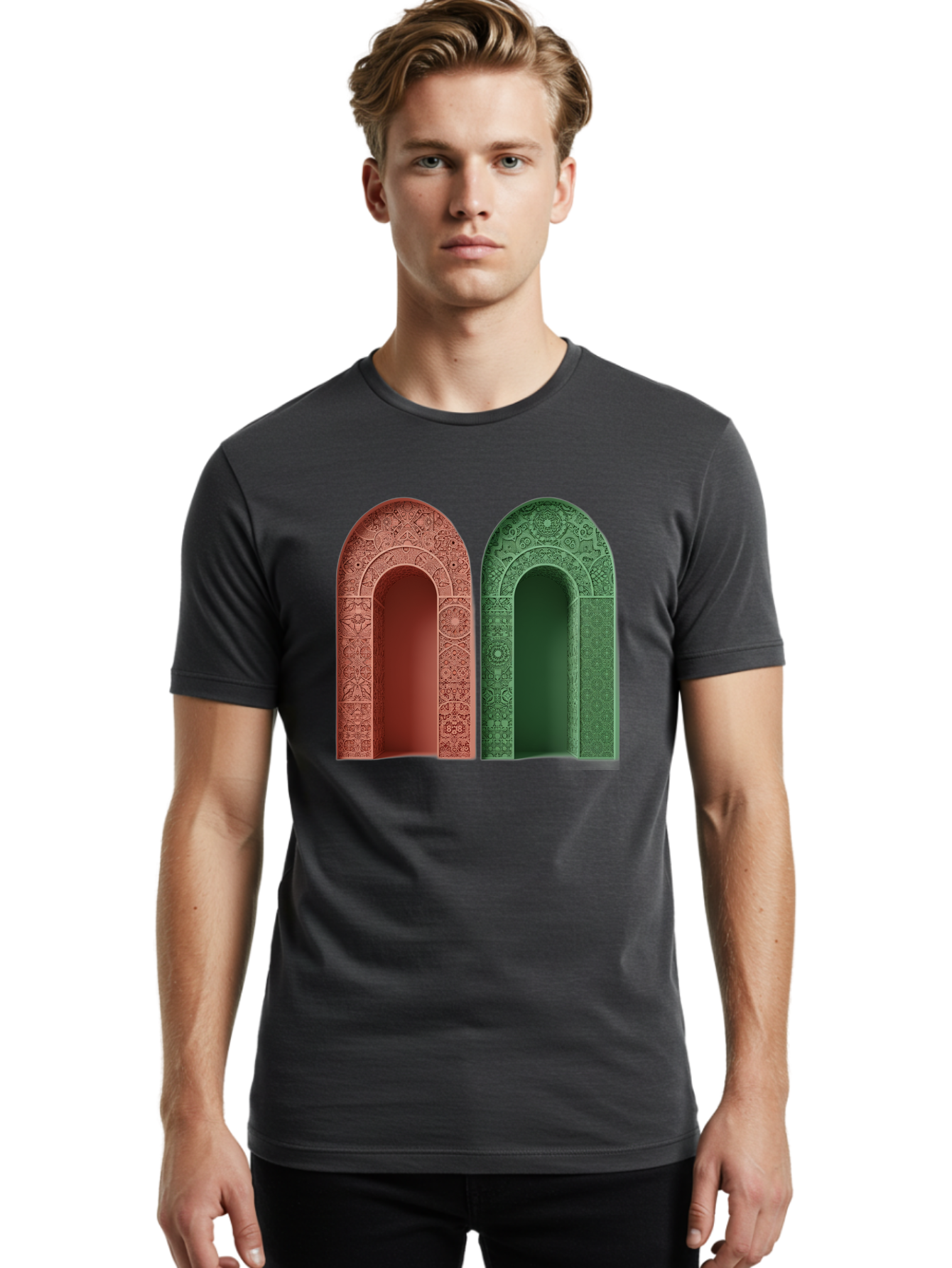 Arched-Doorways Men'S Graphic Tee, 100% Cotton, Comfortable Casual Summer Wear, Machine Washable, Vintage Camera, Old Camera, Antique Camera, Black Camera, Classic Photography, Photography Equipment, Nostalgic Device, Film Camera, Camera Art Bag142 16