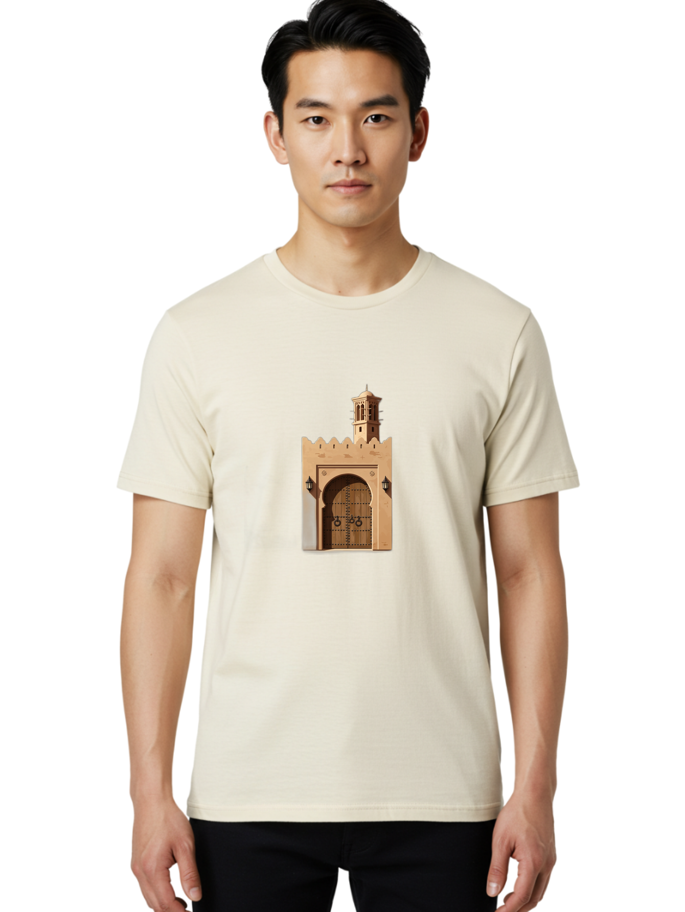 Arched-Gate Men'S Graphic Tee, 100% Cotton, Comfortable Casual Summer Wear, Machine Washable, Vintage Camera, Old Camera, Antique Camera, Black Camera, Classic Photography, Photography Equipment, Nostalgic Device, Film Camera, Camera Art Bag143 28