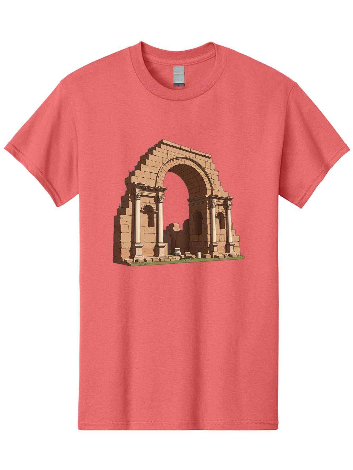 Archway-Ruins Men'S Graphic Tee, 100% Cotton, Comfortable Casual Summer Wear, Machine Washable, Vintage Camera, Old Camera, Antique Camera, Black Camera, Classic Photography, Photography Equipment, Nostalgic Device, Film Camera, Camera Art Bag146 9