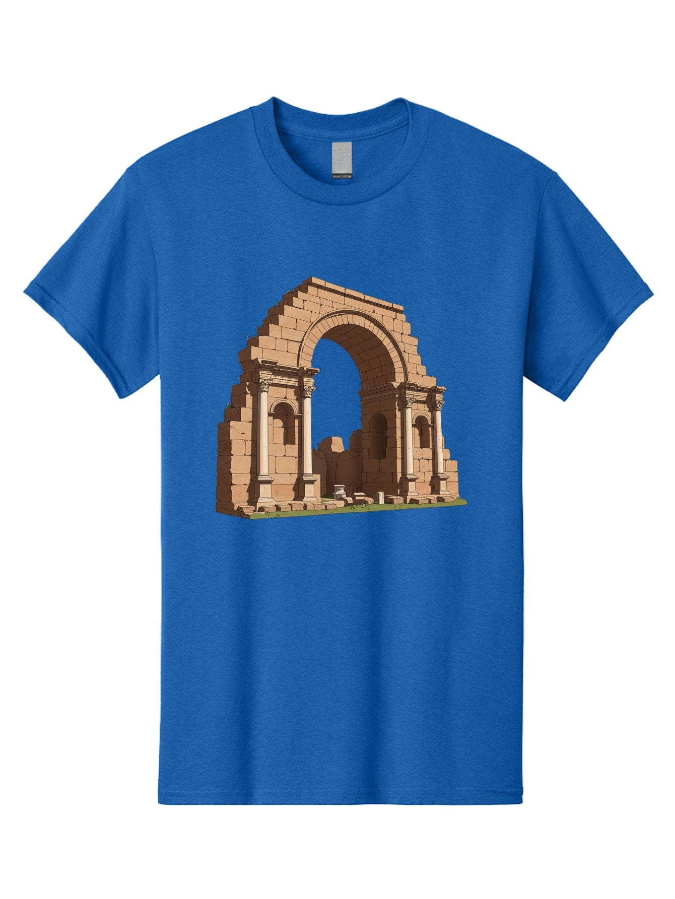 Archway-Ruins Men'S Graphic Tee, 100% Cotton, Comfortable Casual Summer Wear, Machine Washable, Vintage Camera, Old Camera, Antique Camera, Black Camera, Classic Photography, Photography Equipment, Nostalgic Device, Film Camera, Camera Art Bag146 14