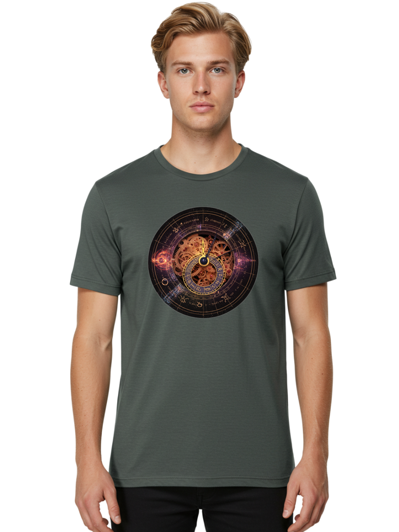 Astrological-Clock Men'S Graphic Tee, 100% Cotton, Comfortable Casual Summer Wear, Machine Washable, Vintage Camera, Old Camera, Antique Camera, Black Camera, Classic Photography, Photography Equipment, Nostalgic Device, Film Camera, Bag151 20