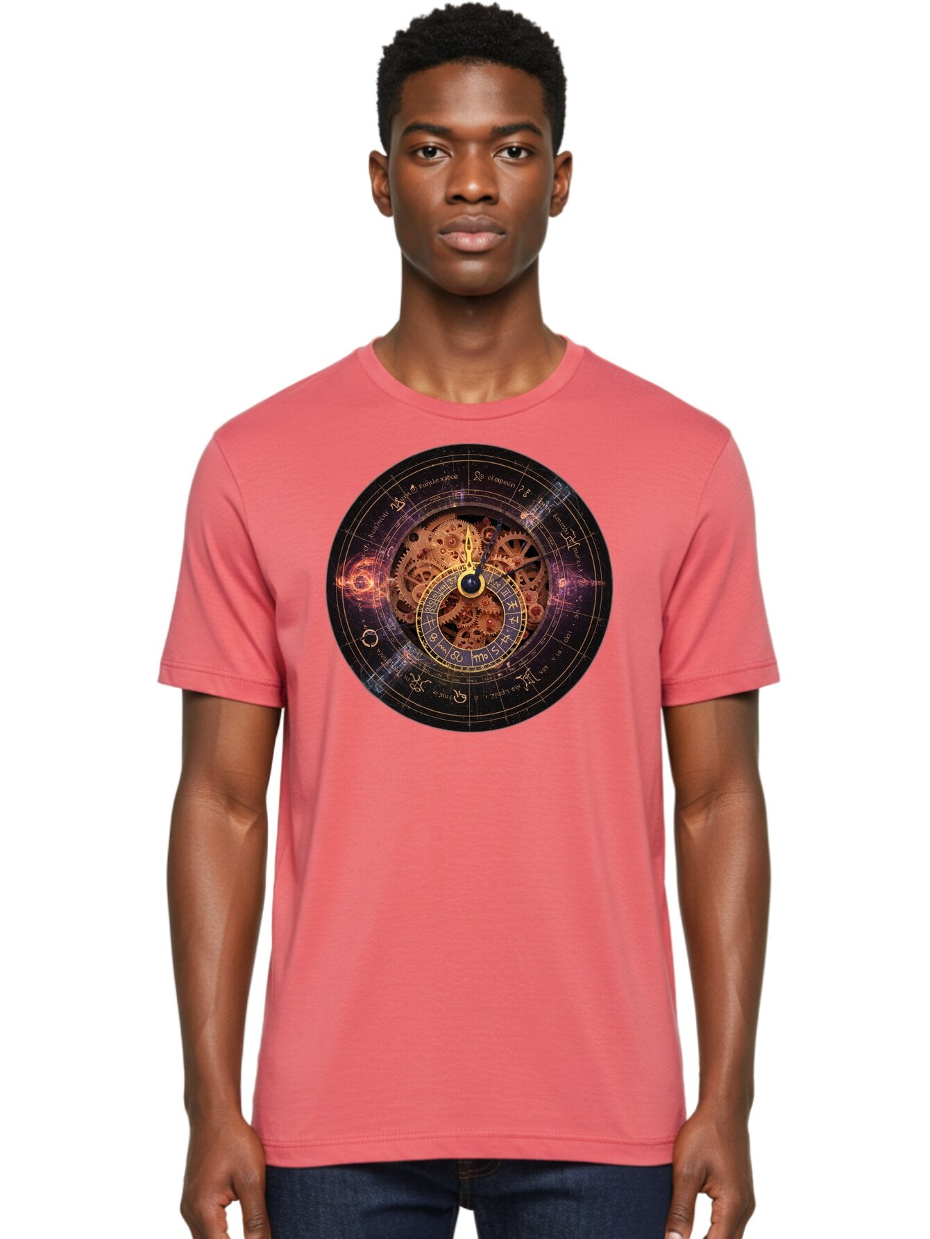 Astrological-Clock Men'S Graphic Tee, 100% Cotton, Comfortable Casual Summer Wear, Machine Washable, Vintage Camera, Old Camera, Antique Camera, Black Camera, Classic Photography, Photography Equipment, Nostalgic Device, Film Camera, Bag151 25