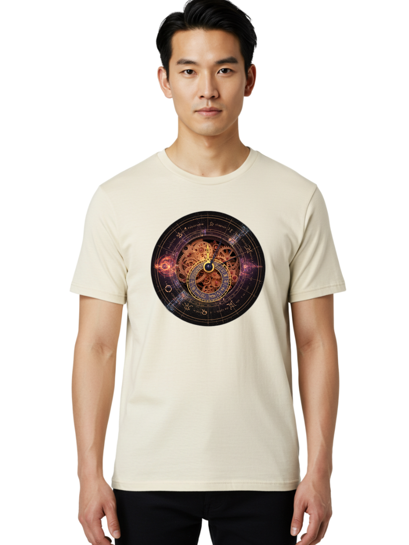 Astrological-Clock Men'S Graphic Tee, 100% Cotton, Comfortable Casual Summer Wear, Machine Washable, Vintage Camera, Old Camera, Antique Camera, Black Camera, Classic Photography, Photography Equipment, Nostalgic Device, Film Camera, Bag151 26