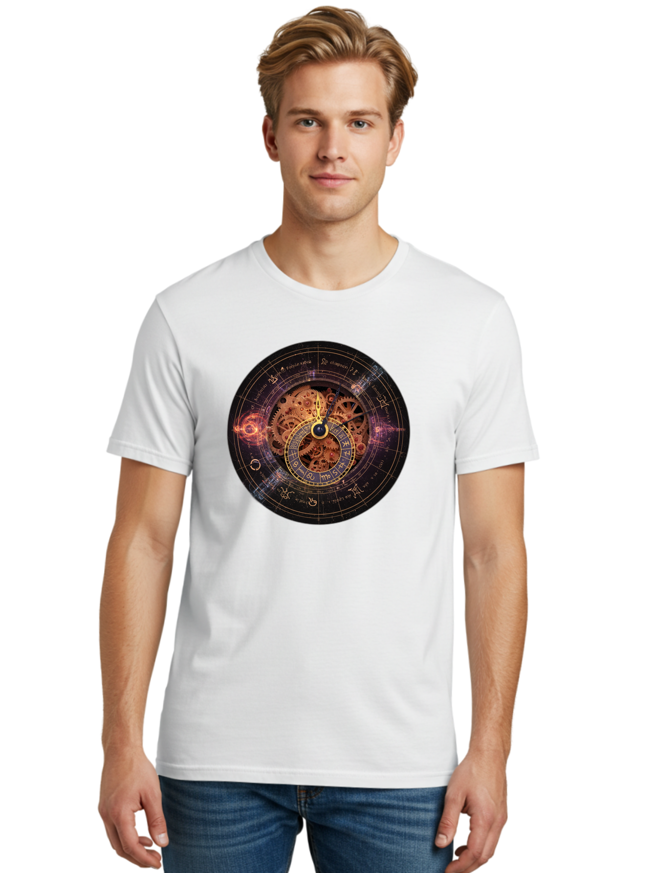 Astrological-Clock Men'S Graphic Tee, 100% Cotton, Comfortable Casual Summer Wear, Machine Washable, Vintage Camera, Old Camera, Antique Camera, Black Camera, Classic Photography, Photography Equipment, Nostalgic Device, Film Camera, Bag151 30