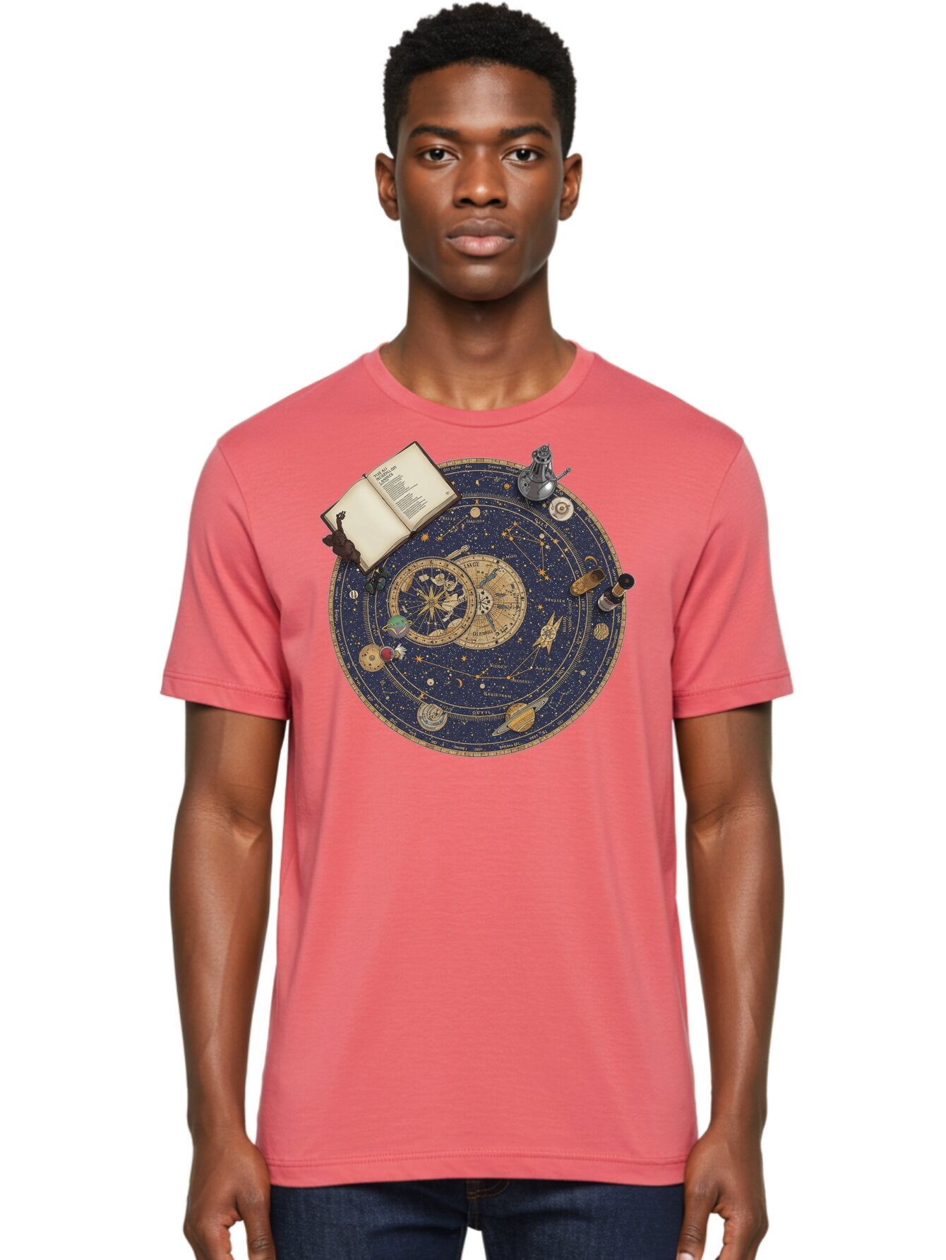 Astronomy-Wheel Men'S Graphic Tee, 100% Cotton, Comfortable Casual Summer Wear, Machine Washable, Vintage Camera, Old Camera, Antique Camera, Black Camera, Classic Photography, Photography Equipment, Nostalgic Device, Film Camera, Camera Art Bag153 22