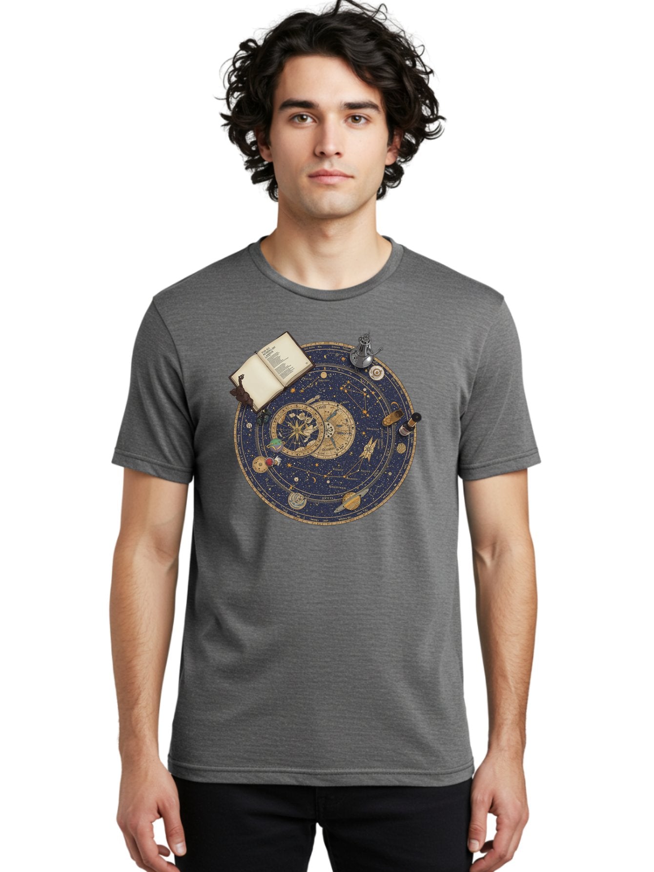 Astronomy-Wheel Men'S Graphic Tee, 100% Cotton, Comfortable Casual Summer Wear, Machine Washable, Vintage Camera, Old Camera, Antique Camera, Black Camera, Classic Photography, Photography Equipment, Nostalgic Device, Film Camera, Camera Art Bag153 28