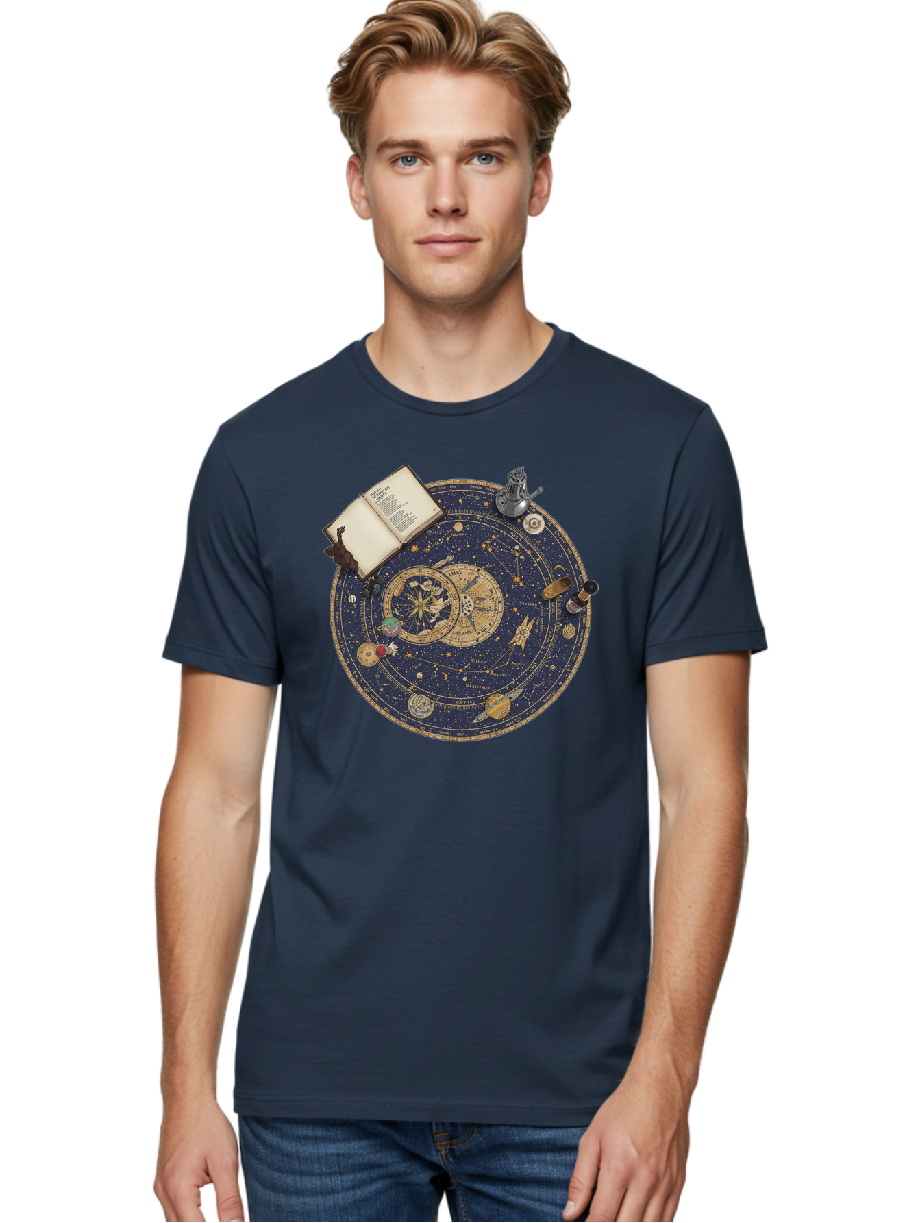 Astronomy-Wheel Men'S Graphic Tee, 100% Cotton, Comfortable Casual Summer Wear, Machine Washable, Vintage Camera, Old Camera, Antique Camera, Black Camera, Classic Photography, Photography Equipment, Nostalgic Device, Film Camera, Camera Art Bag153 16