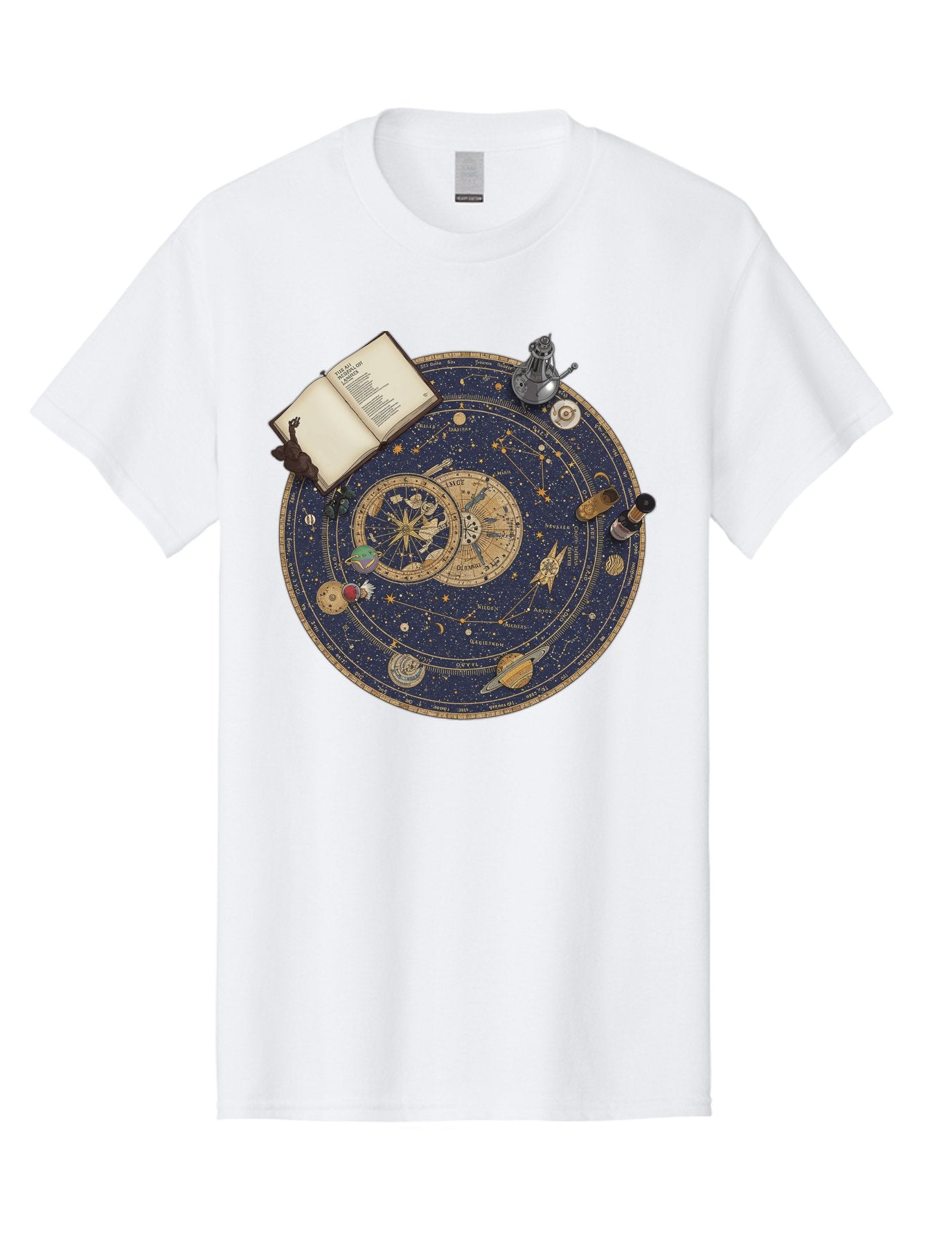 Astronomy-Wheel Men'S Graphic Tee, 100% Cotton, Comfortable Casual Summer Wear, Machine Washable, Vintage Camera, Old Camera, Antique Camera, Black Camera, Classic Photography, Photography Equipment, Nostalgic Device, Film Camera, Camera Art Bag153 13