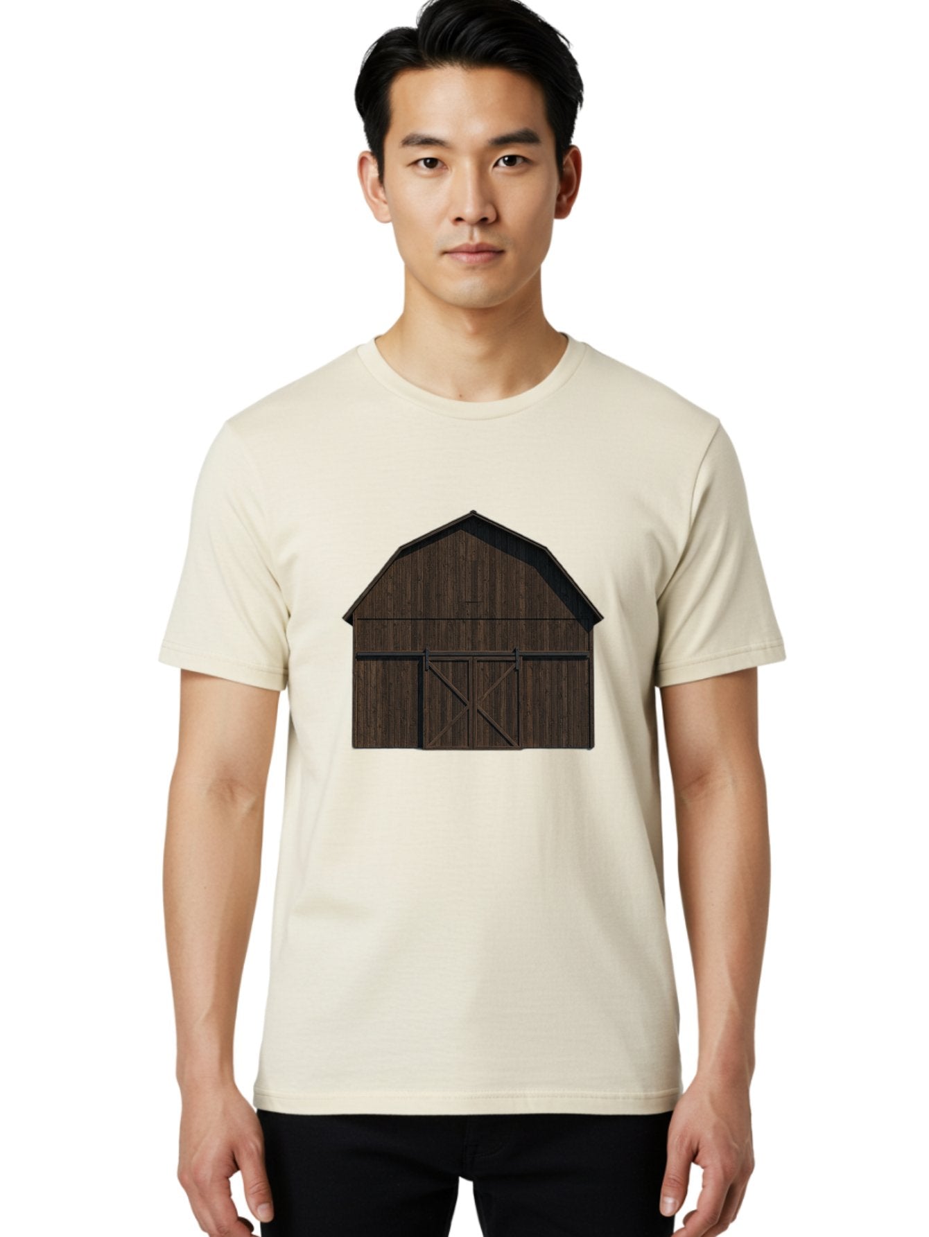 Barn-Door Men'S Graphic Tee, 100% Cotton, Comfortable Casual Summer Wear, Machine Washable, Vintage Camera, Old Camera, Antique Camera, Black Camera, Classic Photography, Photography Equipment, Nostalgic Device, Film Camera, Camera Art Bag161 16