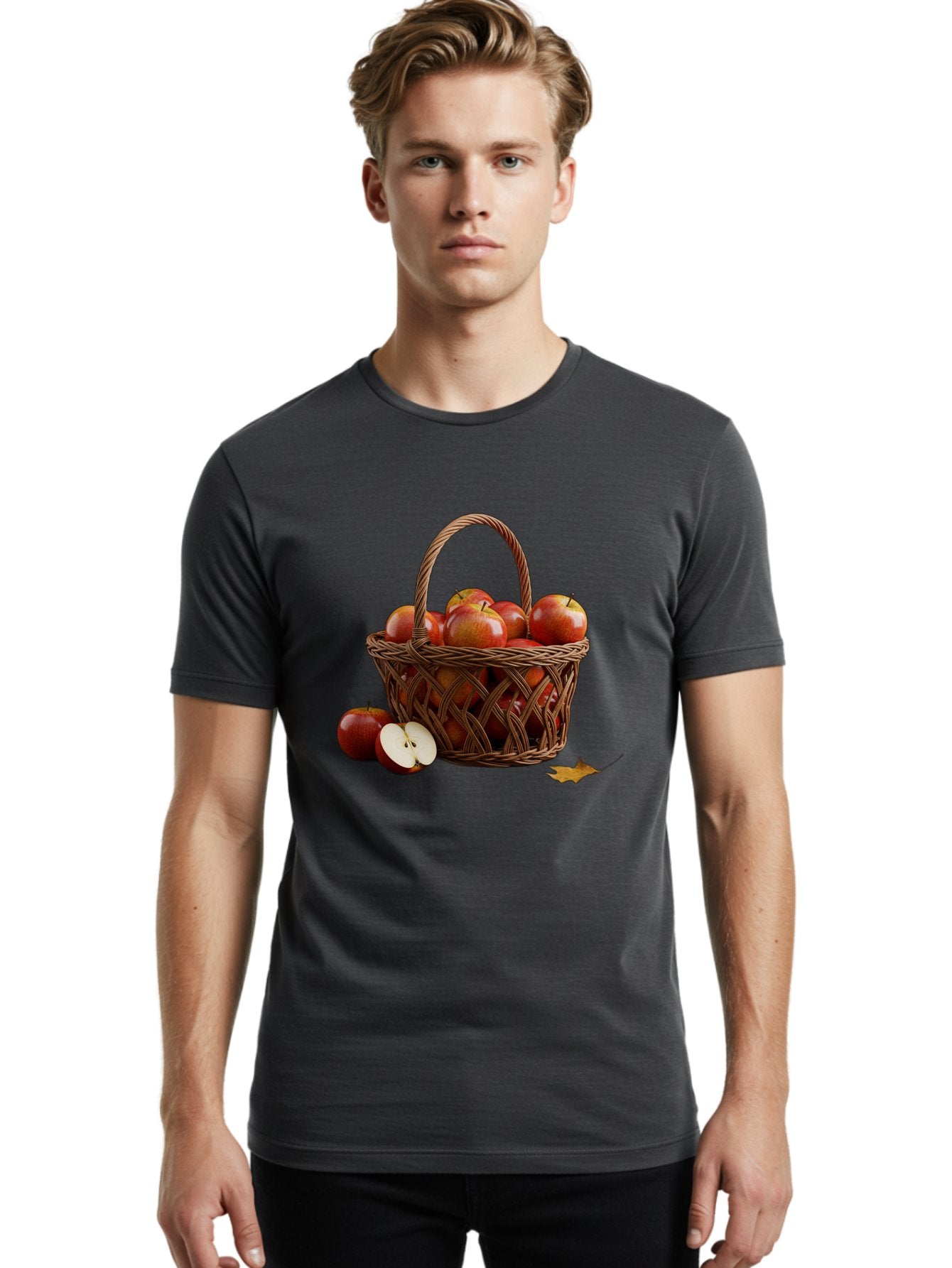 Basket-Of-Apples Men'S Graphic Tee, 100% Cotton, Comfortable Casual Summer Wear, Machine Washable, Vintage Camera, Old Camera, Antique Camera, Black Camera, Classic Photography, Photography Equipment, Nostalgic Device, Film Camera, Camera Art Bag163 21