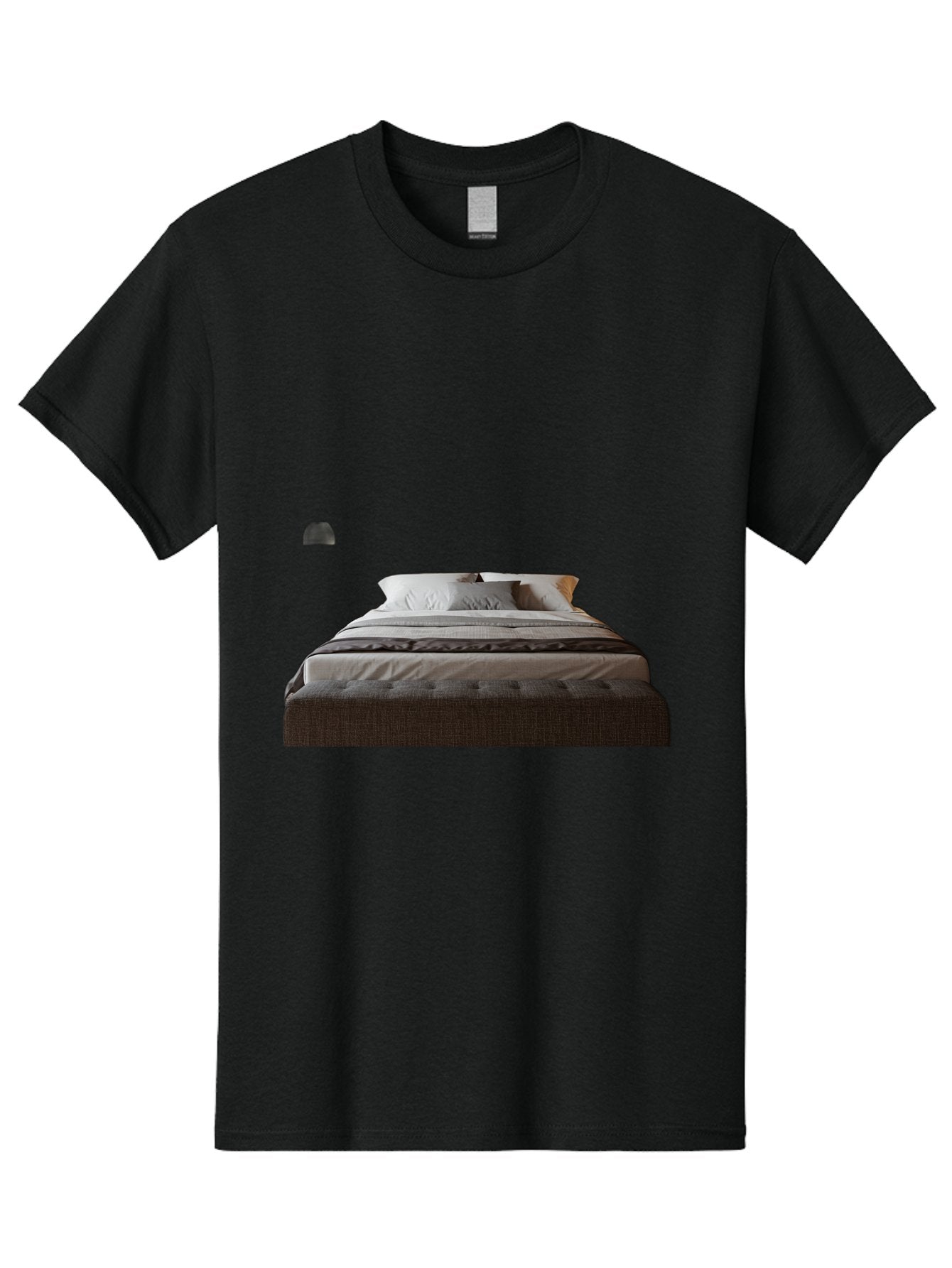 Bed-With-White-Pillows Men'S Graphic Tee, 100% Cotton, Comfortable Casual Summer Wear, Machine Washable, Vintage Camera, Old Camera, Antique Camera, Black Camera, Classic Photography, Photography Equipment, Nostalgic Device, Film Camera, Bag168
