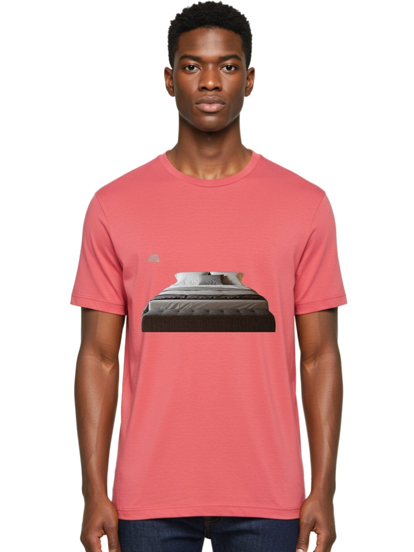 Bed-With-White-Pillows Men'S Graphic Tee, 100% Cotton, Comfortable Casual Summer Wear, Machine Washable, Vintage Camera, Old Camera, Antique Camera, Black Camera, Classic Photography, Photography Equipment, Nostalgic Device, Film Camera, Bag168 17