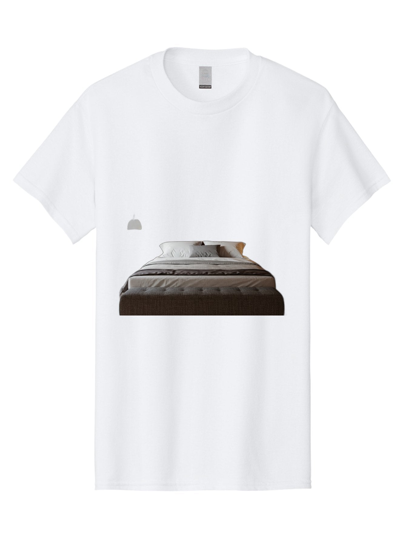 Bed-With-White-Pillows Men'S Graphic Tee, 100% Cotton, Comfortable Casual Summer Wear, Machine Washable, Vintage Camera, Old Camera, Antique Camera, Black Camera, Classic Photography, Photography Equipment, Nostalgic Device, Film Camera, Bag168 15