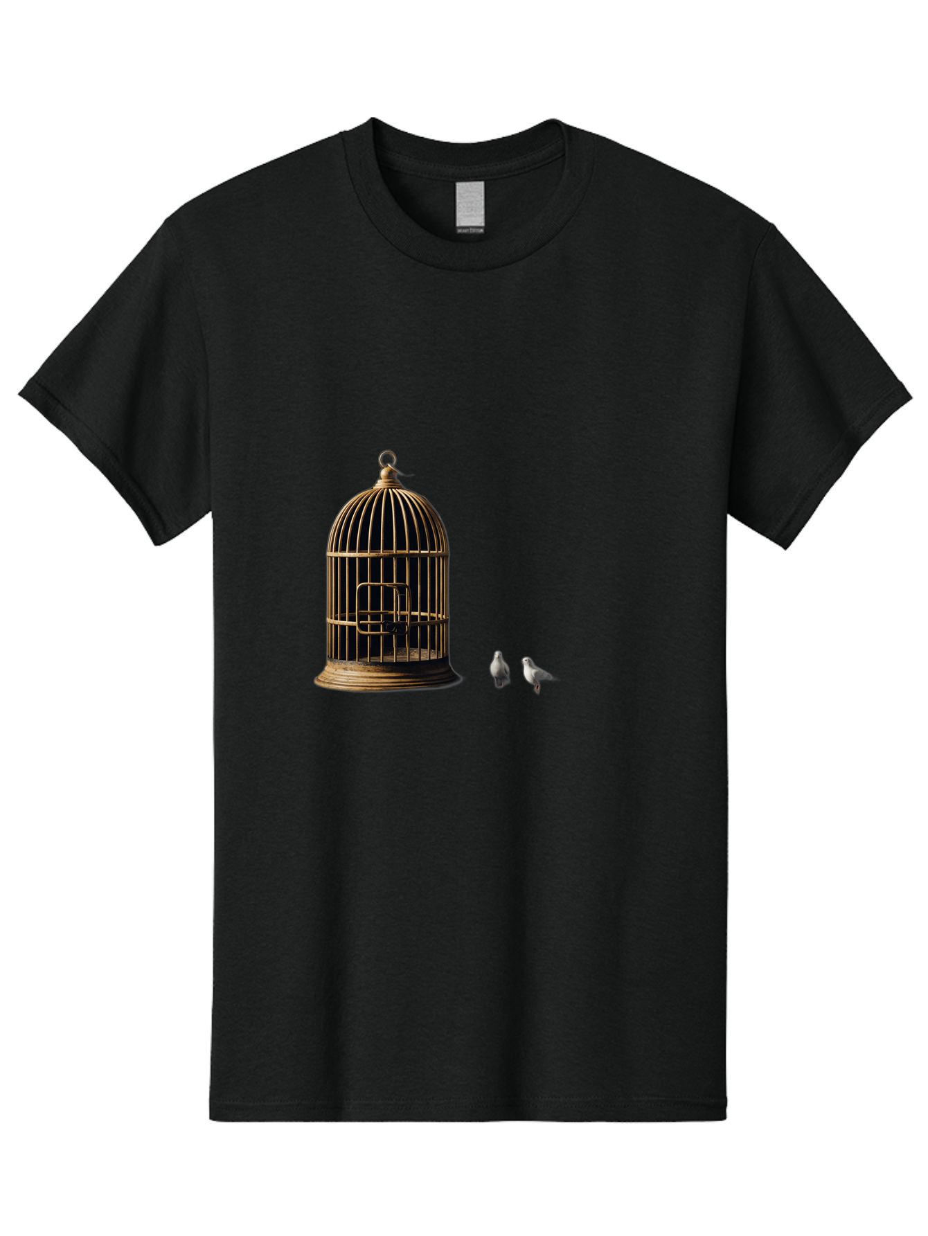 Bird-Cage-And-Birds Men'S Graphic Tee, 100% Cotton, Comfortable Casual Summer Wear, Machine Washable, Vintage Camera, Old Camera, Antique Camera, Black Camera, Classic Photography, Photography Equipment, Nostalgic Device, Film Camera, Bag172 8