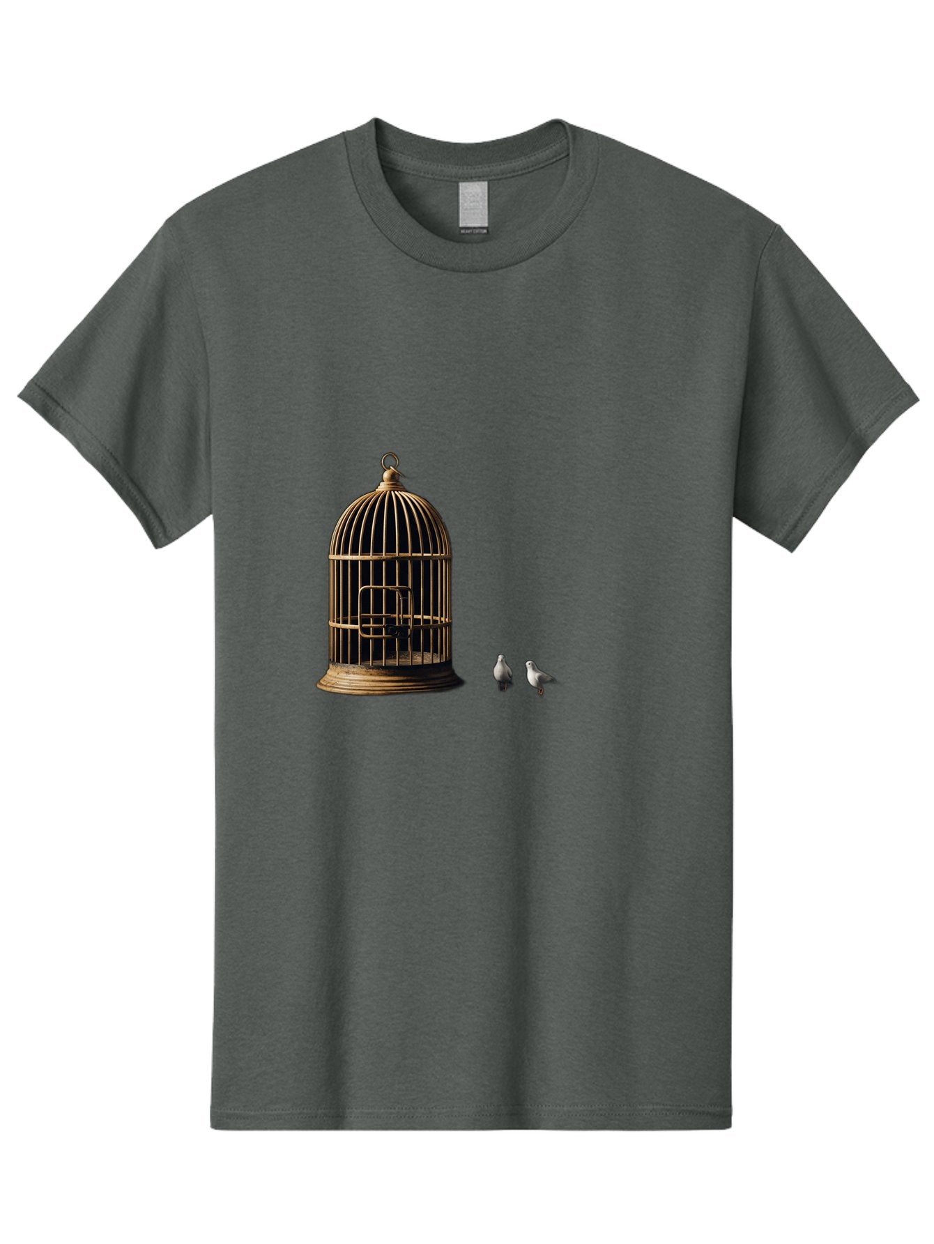Bird-Cage-And-Birds Men'S Graphic Tee, 100% Cotton, Comfortable Casual Summer Wear, Machine Washable, Vintage Camera, Old Camera, Antique Camera, Black Camera, Classic Photography, Photography Equipment, Nostalgic Device, Film Camera, Bag172 3