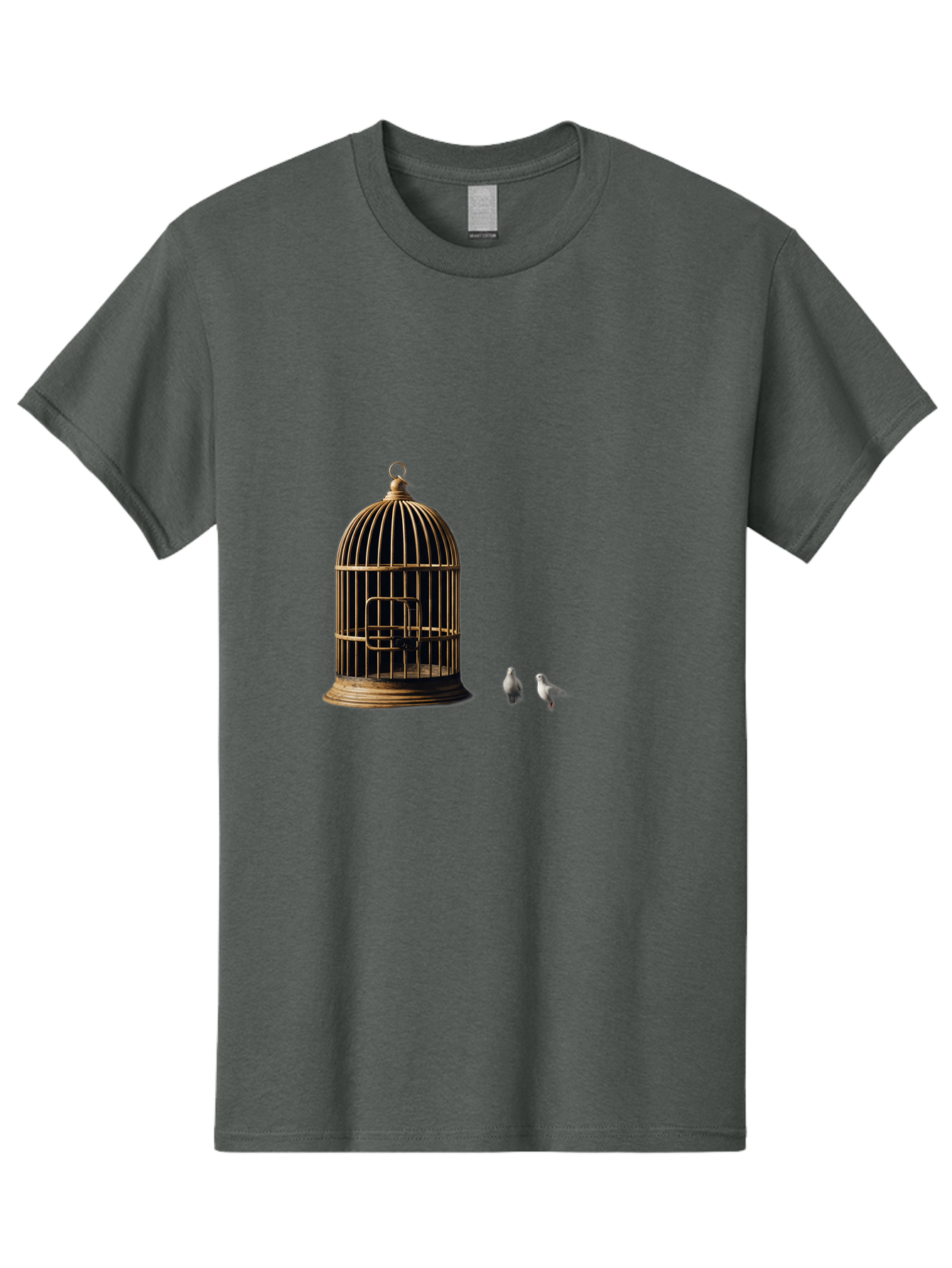 Bird-Cage-And-Birds Men'S Graphic Tee, 100% Cotton, Comfortable Casual Summer Wear, Machine Washable, Vintage Camera, Old Camera, Antique Camera, Black Camera, Classic Photography, Photography Equipment, Nostalgic Device, Film Camera, Bag172 9