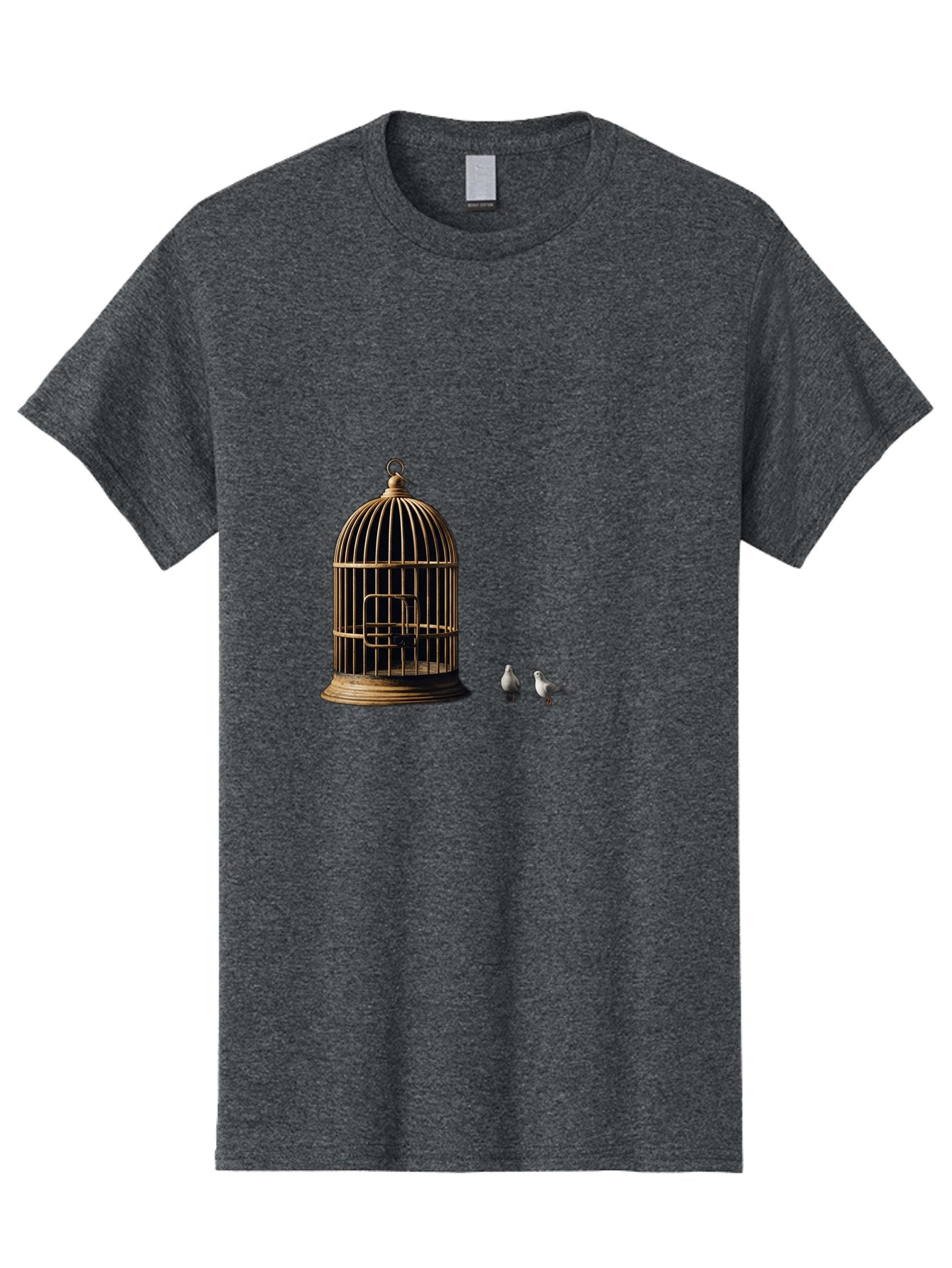 Bird-Cage-And-Birds Men'S Graphic Tee, 100% Cotton, Comfortable Casual Summer Wear, Machine Washable, Vintage Camera, Old Camera, Antique Camera, Black Camera, Classic Photography, Photography Equipment, Nostalgic Device, Film Camera, Bag172 4