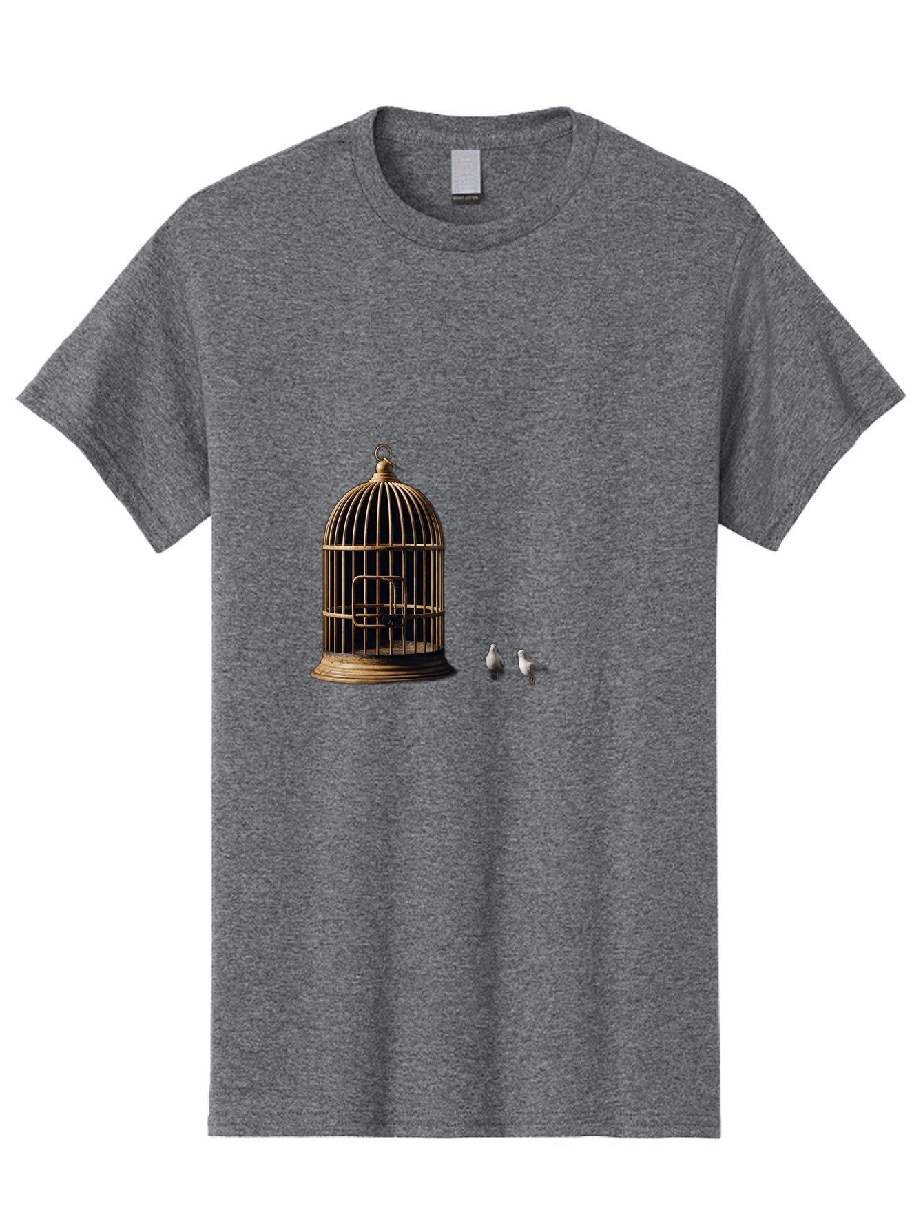Bird-Cage-And-Birds Men'S Graphic Tee, 100% Cotton, Comfortable Casual Summer Wear, Machine Washable, Vintage Camera, Old Camera, Antique Camera, Black Camera, Classic Photography, Photography Equipment, Nostalgic Device, Film Camera, Bag172 9