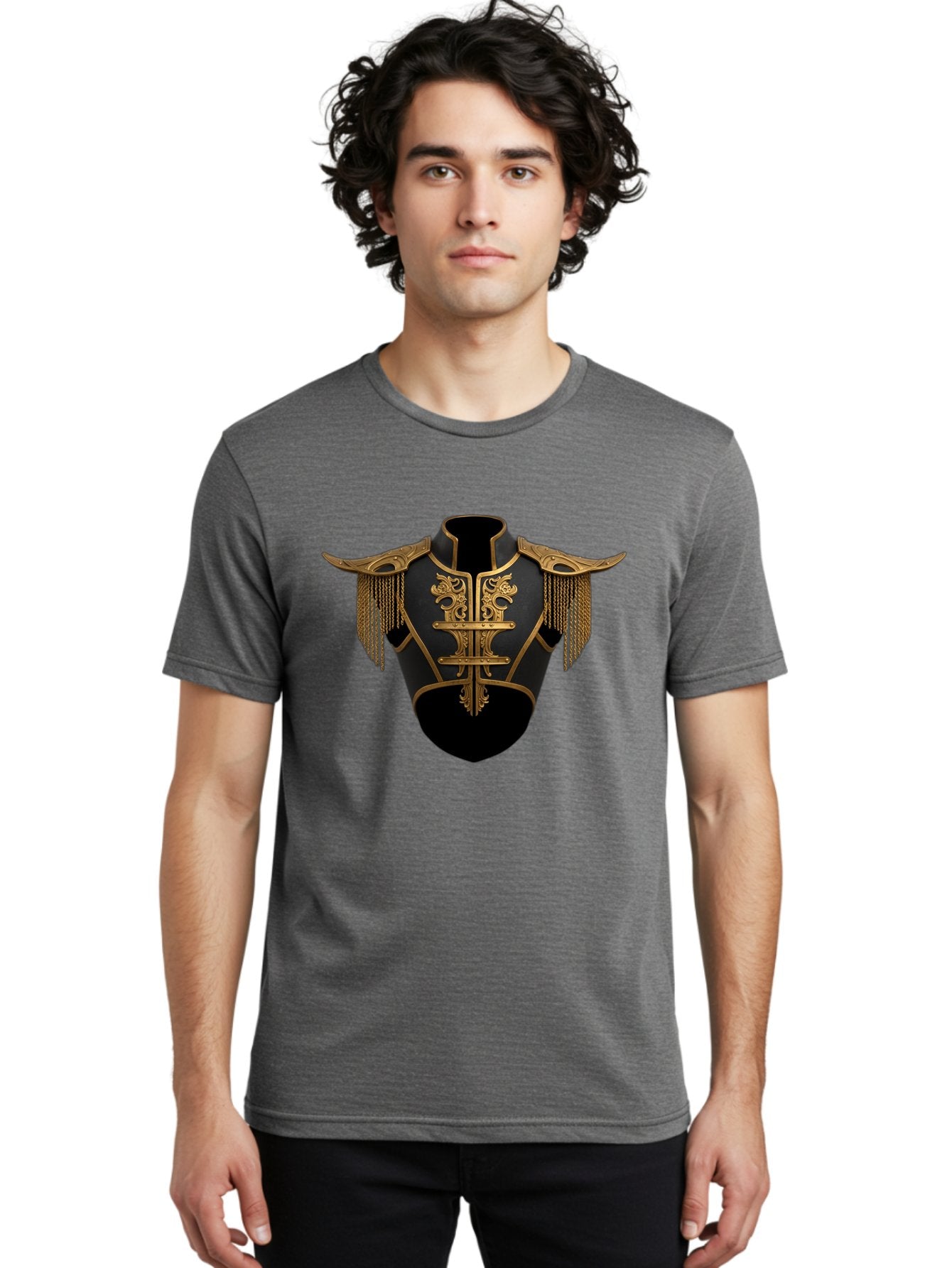Black-And-Gold-Cuirass Men'S Graphic Tee, 100% Cotton, Comfortable Casual Summer Wear, Machine Washable, Vintage Camera, Old Camera, Antique Camera, Black Camera, Classic Photography, Photography Equipment, Nostalgic Device, Film Camera, Bag173 27