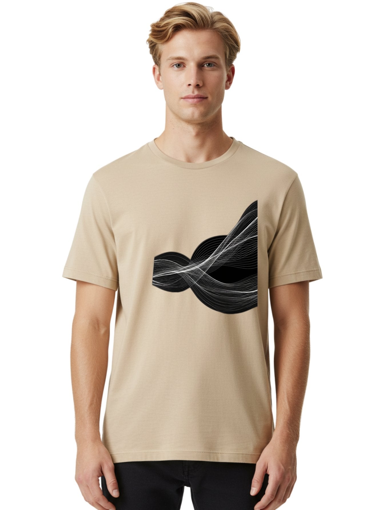 Black-And-White-Lines Men'S Graphic Tee, 100% Cotton, Comfortable Casual Summer Wear, Machine Washable, Vintage Camera, Old Camera, Antique Camera, Black Camera, Classic Photography, Photography Equipment, Nostalgic Device, Film Camera, Bag174 24