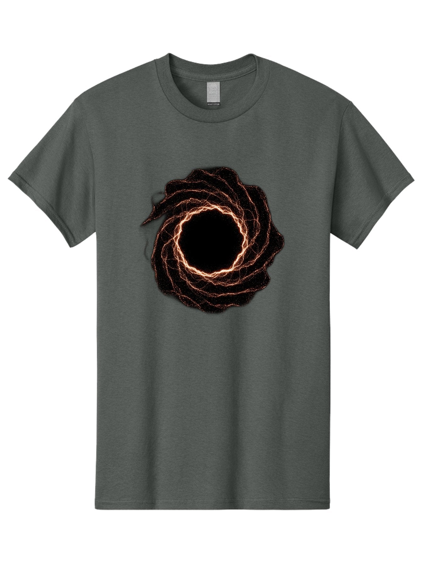 Black-Hole-Vortex Men'S Graphic Tee, 100% Cotton, Comfortable Casual Summer Wear, Machine Washable, Vintage Camera, Old Camera, Antique Camera, Black Camera, Classic Photography, Photography Equipment, Nostalgic Device, Film Camera, Camera Art Bag180 7
