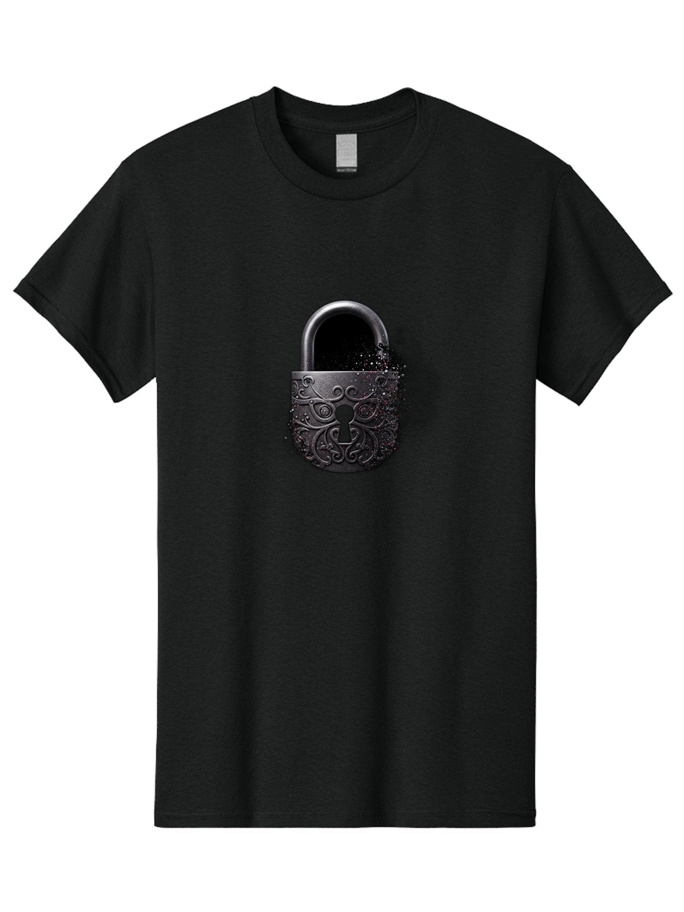 Black-Padlock Men'S Graphic Tee, 100% Cotton, Comfortable Casual Summer Wear, Machine Washable, Vintage Camera, Old Camera, Antique Camera, Black Camera, Classic Photography, Photography Equipment, Nostalgic Device, Film Camera, Camera Art Bag181 14